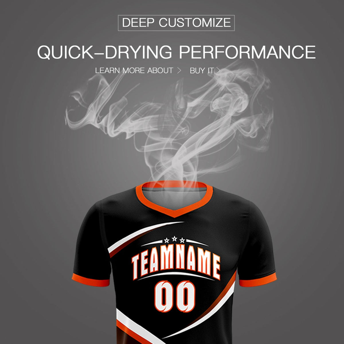 Custom Black Orange Color Block Training Uniform For Men Soccer Sets Jersey