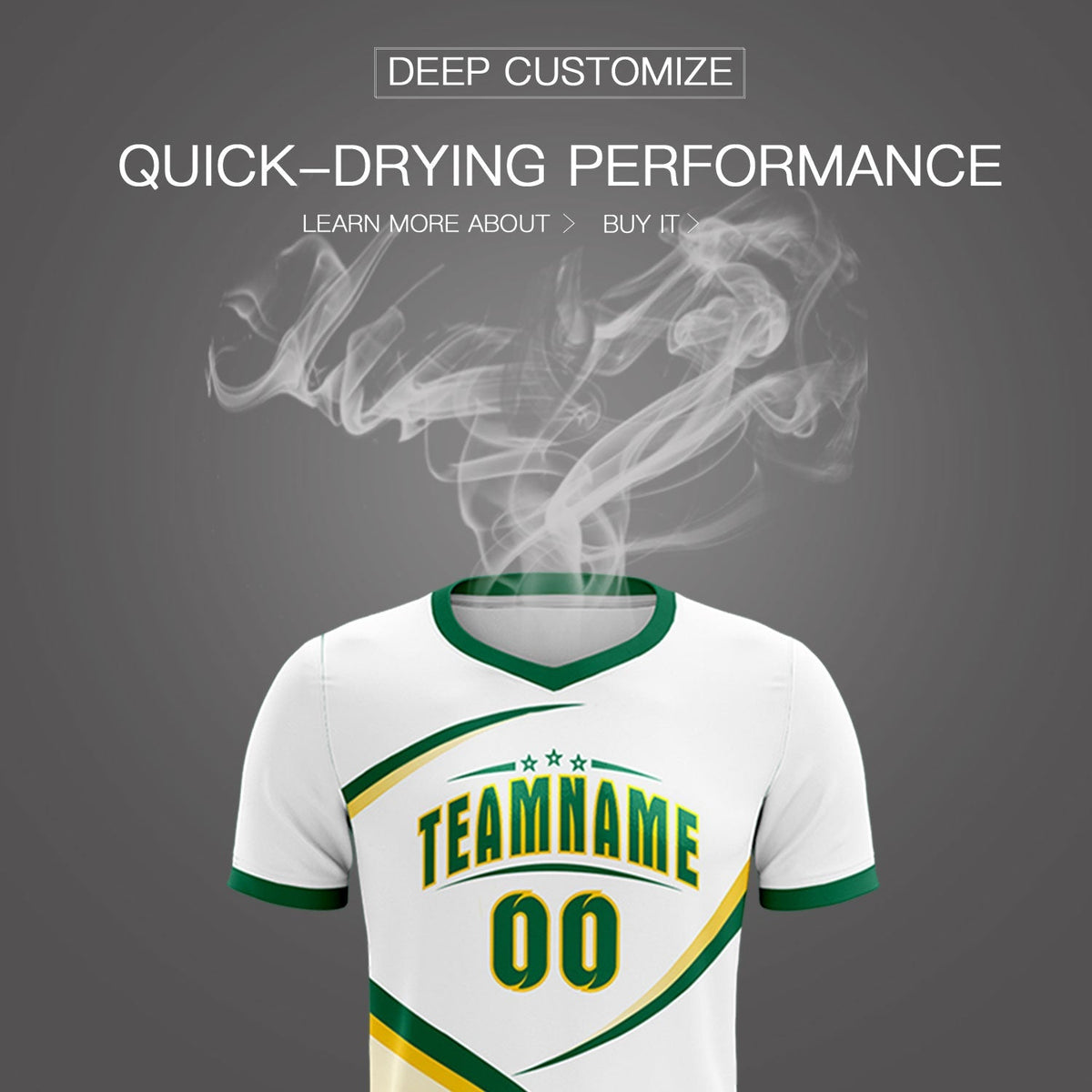 Custom White Kelly Green Color Block Training Uniform For Men Football Kits Jersey