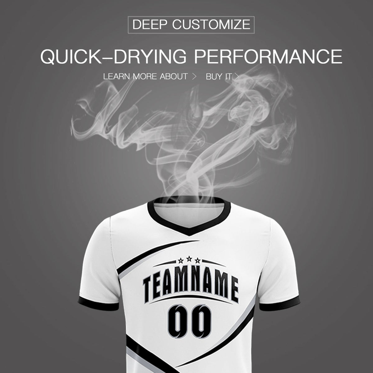 Custom White Black Color Block Training Uniform For Men Football Kits Jersey