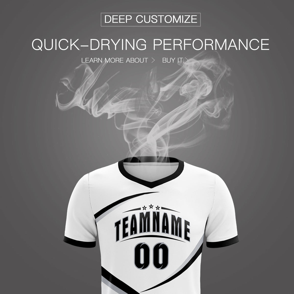 Custom White Black Color Block Training Uniform For Men Football Kits Jersey