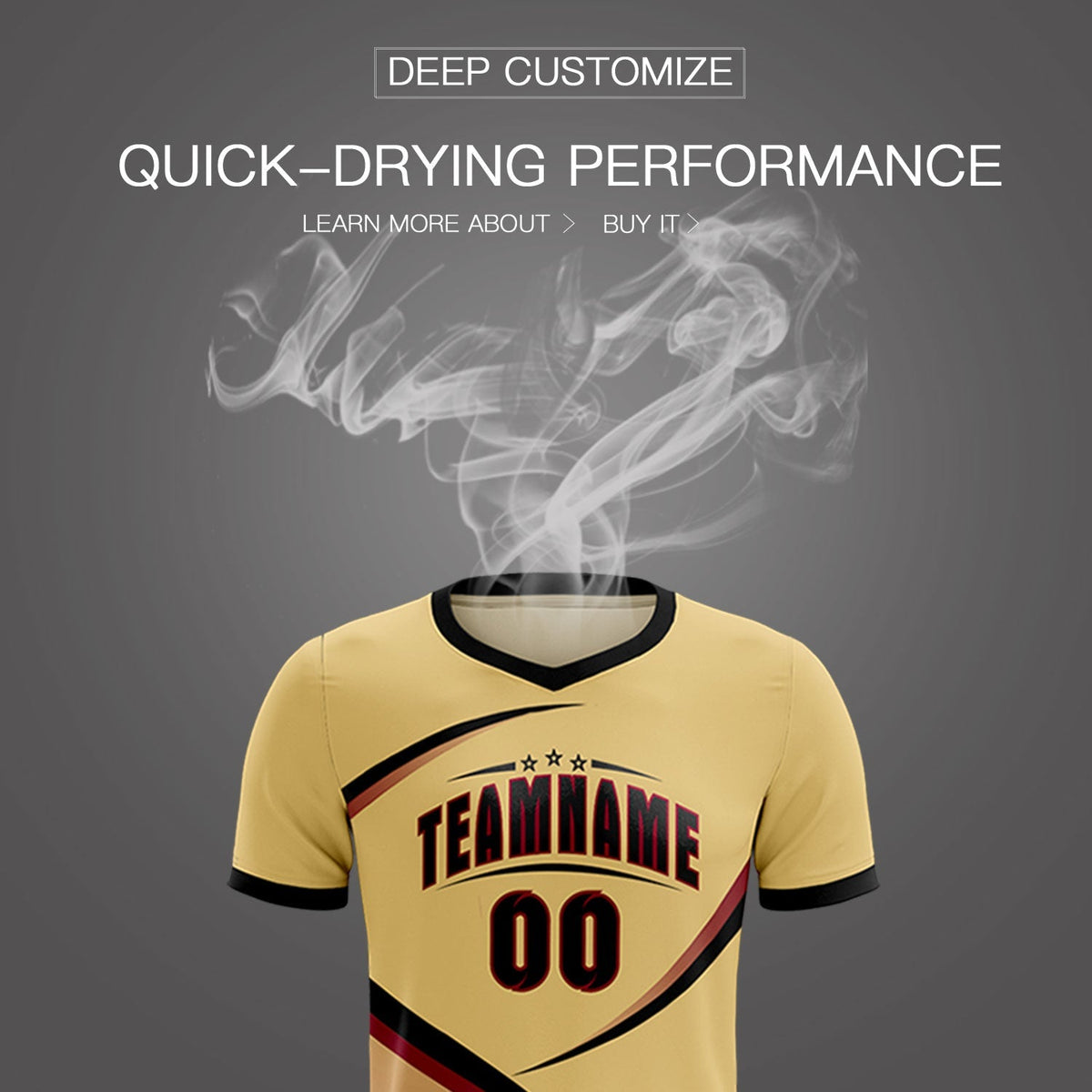 Custom Khaki Black Color Block Training Uniform For Men Football Kits Jersey