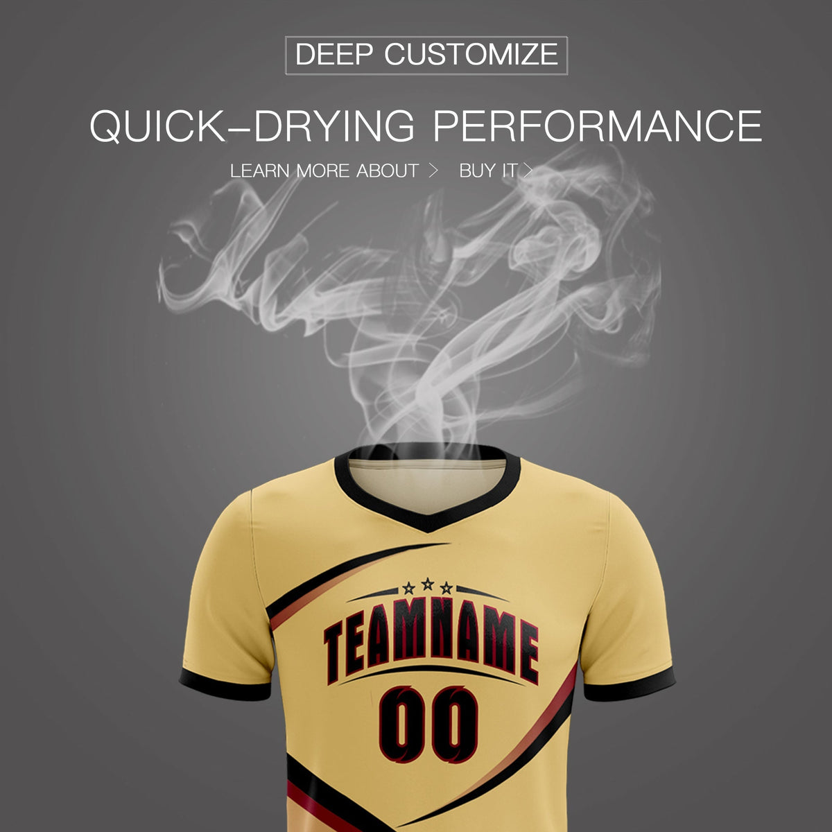 Custom Khaki Black Color Block Training Uniform For Men Football Kits Jersey