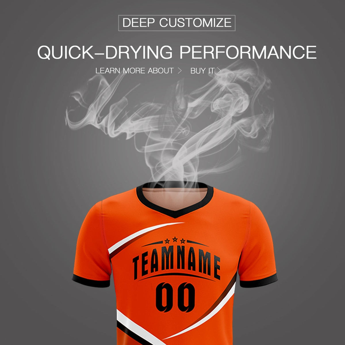 Custom Orange Black Color Block Training Uniform For Men Soccer Sets Jersey