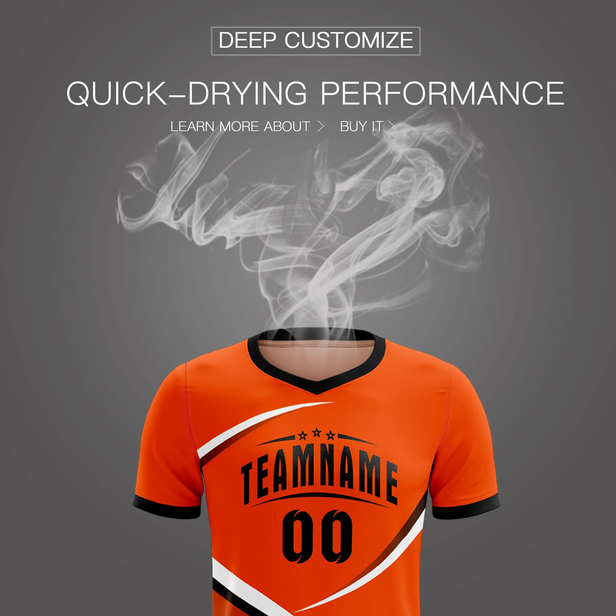 Custom Orange Black Color Block Training Uniform For Men Soccer Sets Jersey