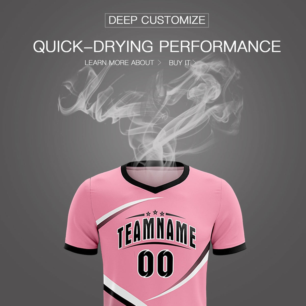 Custom Light Pink Black Color Block Training Uniform For Men Football Kits Jersey