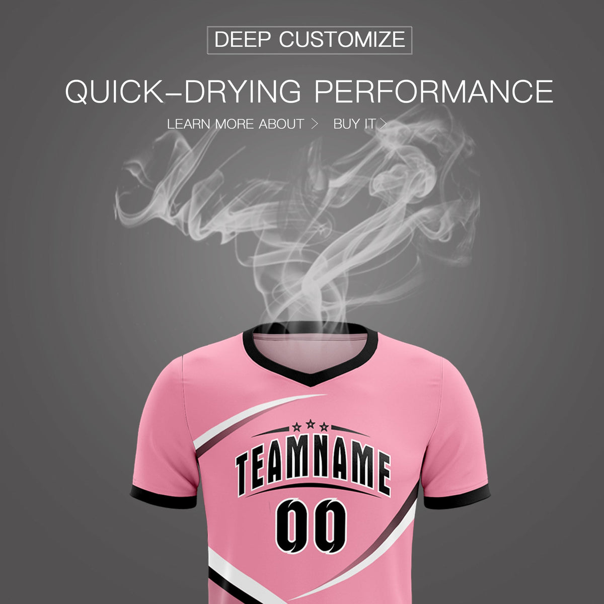 Custom Light Pink Black Color Block Training Uniform For Men Football Kits Jersey