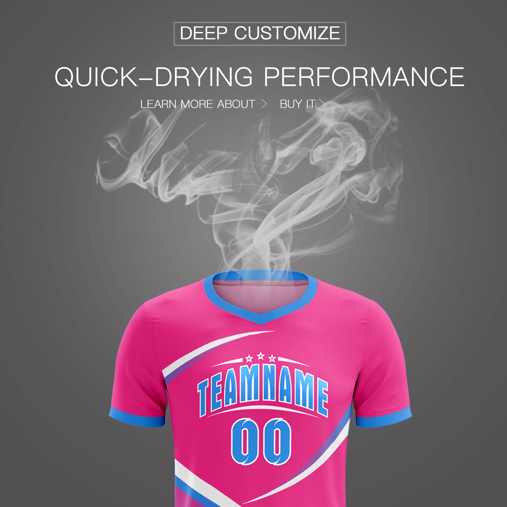 Custom Pink Powder Blue Color Block Training Uniform For Men Soccer Sets Jersey