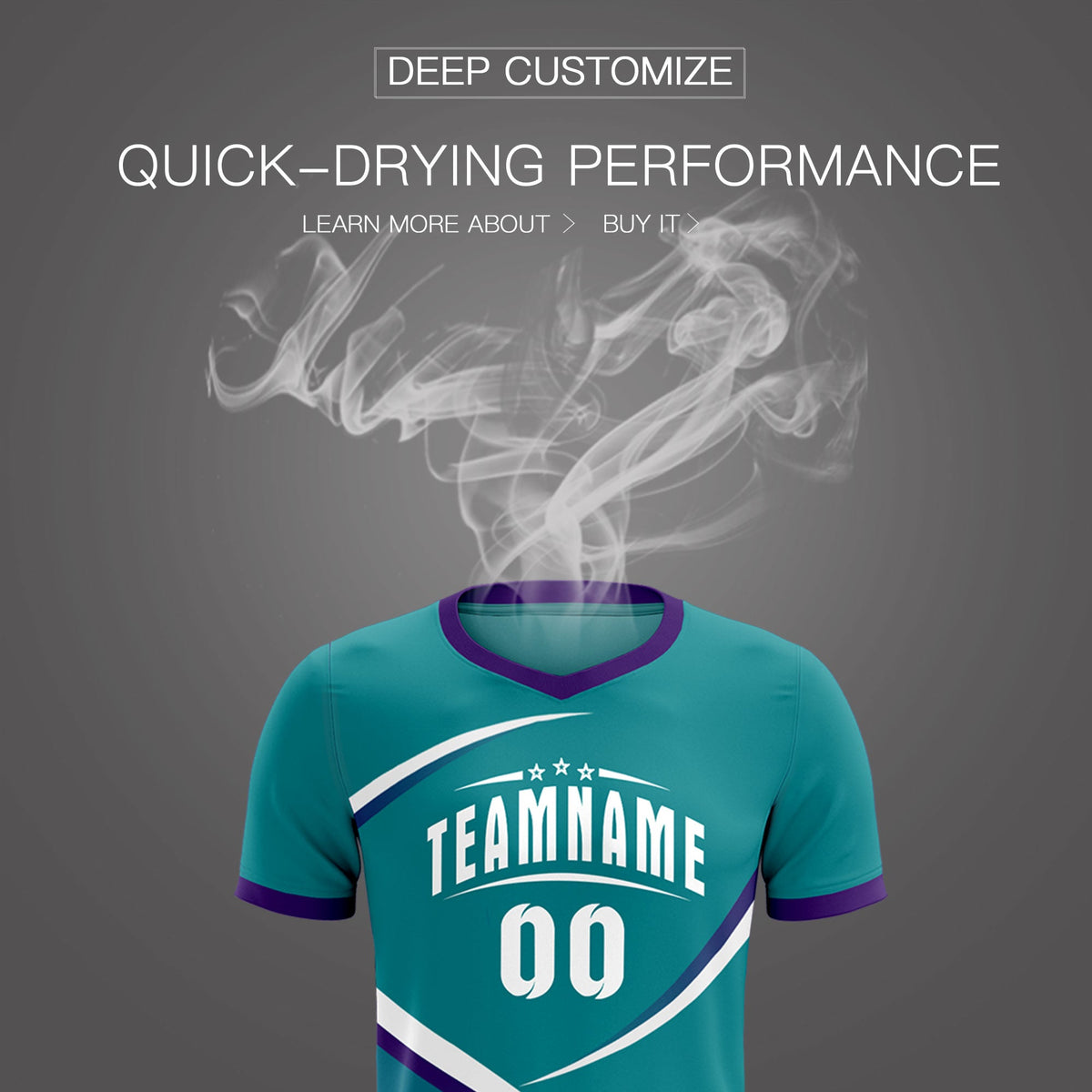 Custom Aqua Purple Color Block Training Uniform For Men Soccer Sets Jersey