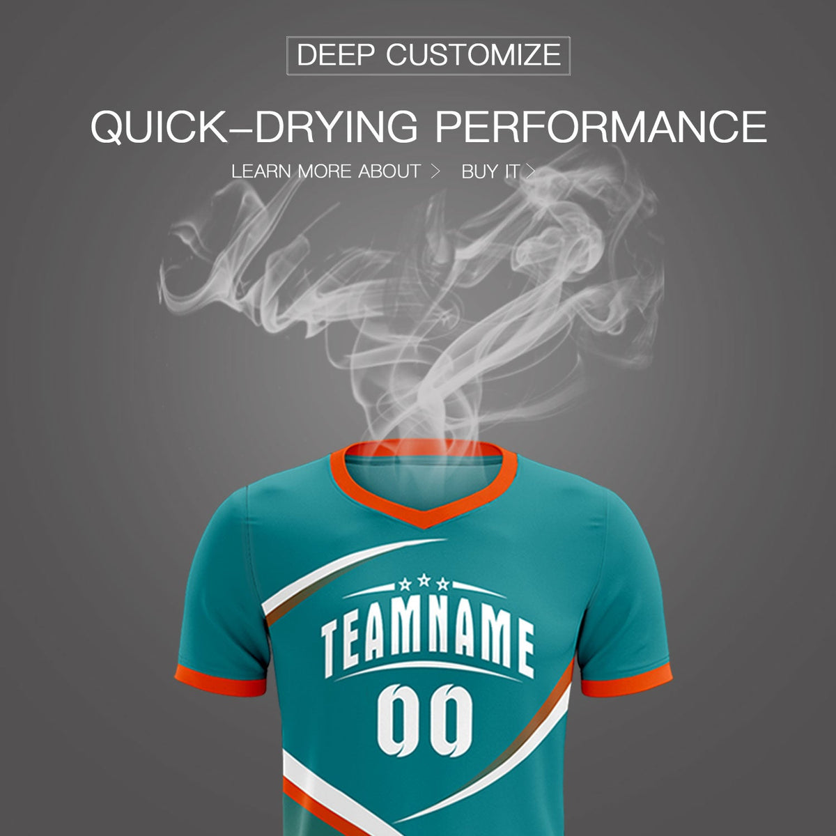 Custom Aqua Orange Color Block Training Uniform For Men Soccer Sets Jersey