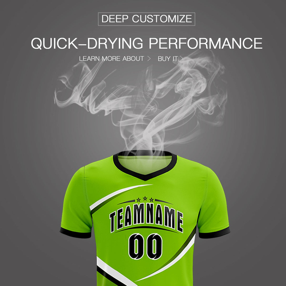 Custom Neon Green Black Color Block Training Uniform For Men Soccer Sets Jersey