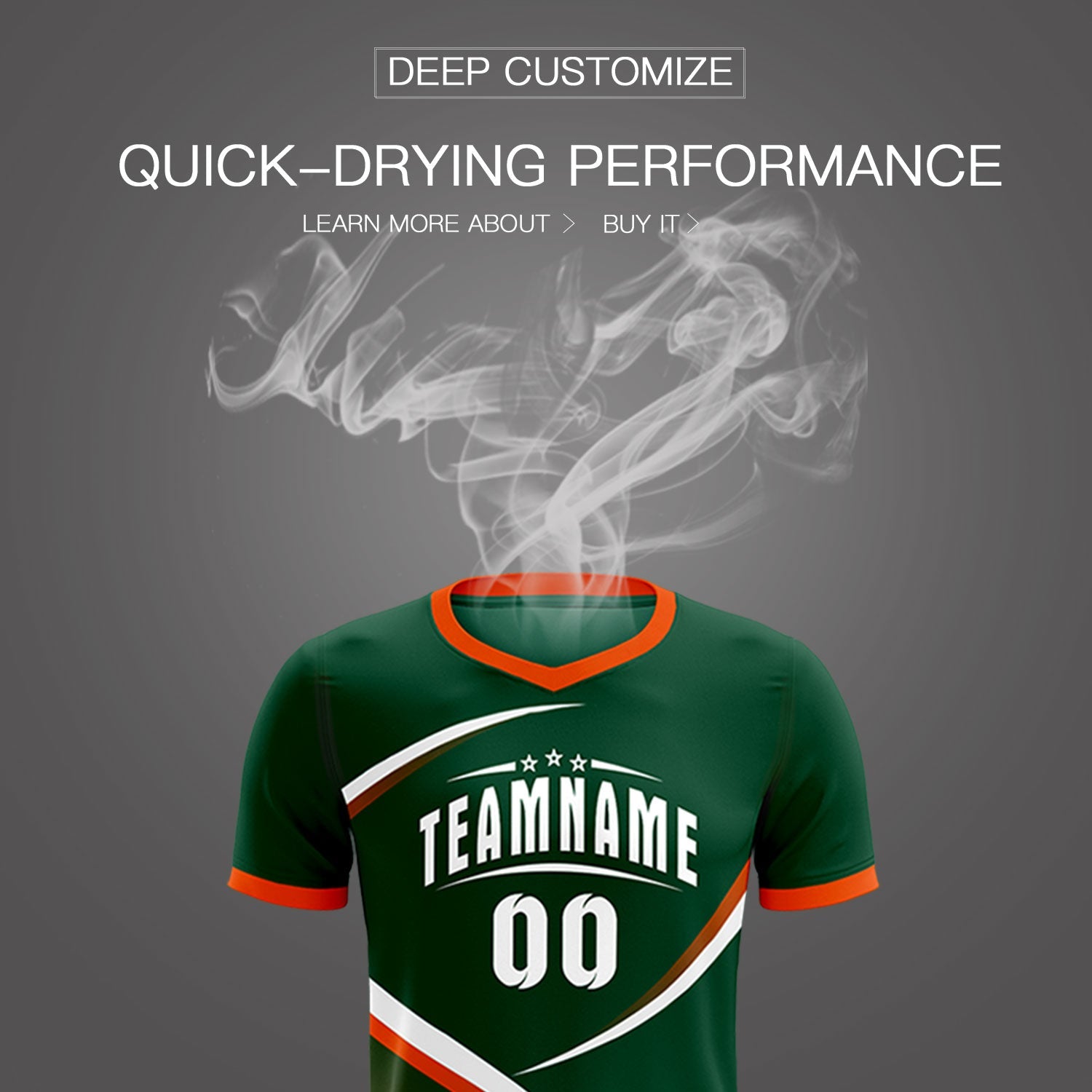 Custom Green Orange Color Block Training Uniform For Men Soccer Sets Jersey