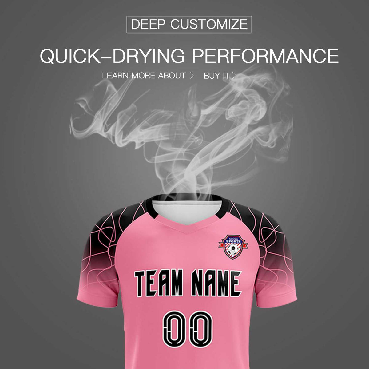 Custom Light Pink Classic Football Training Kit Jersey For Adults/Kids