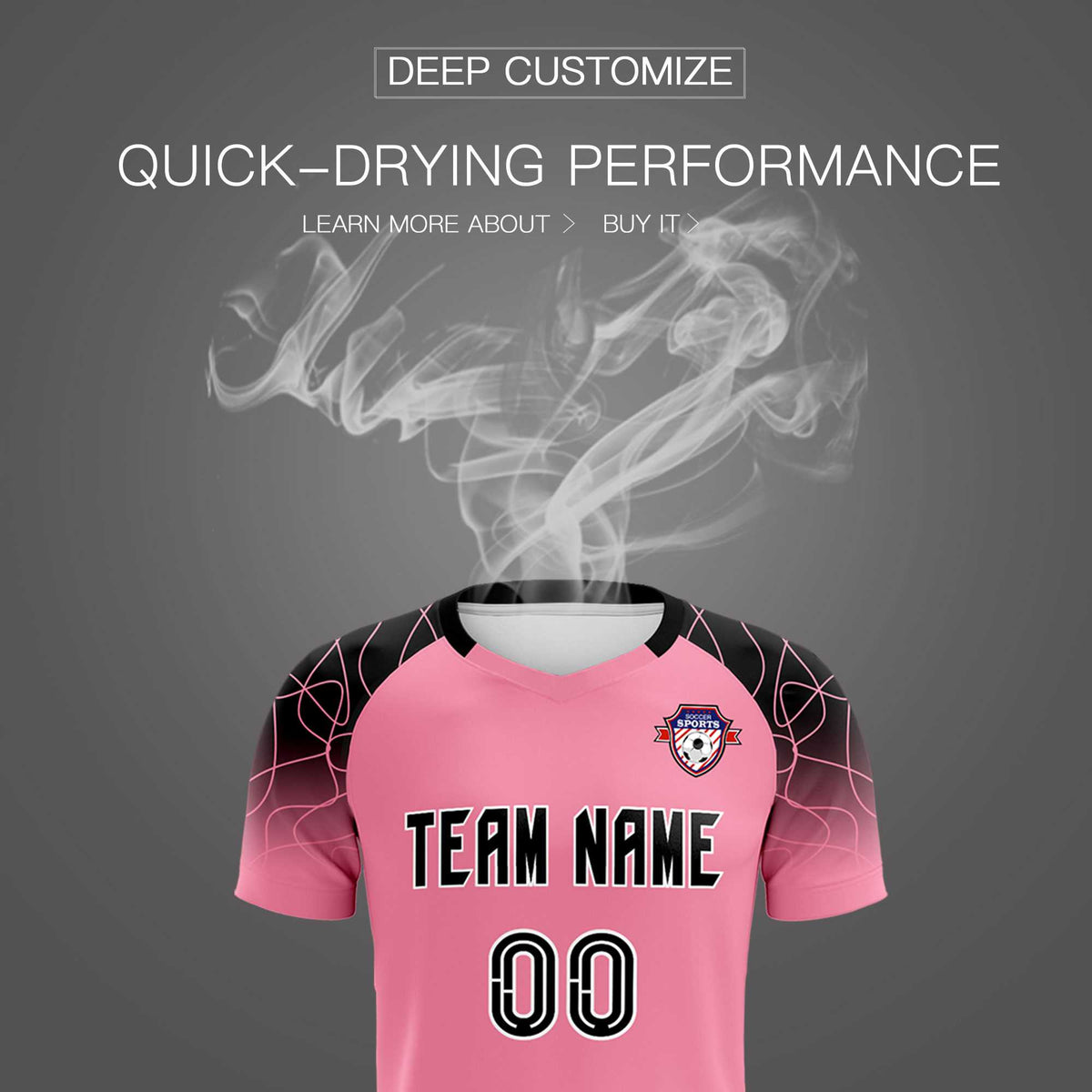 Custom Light Pink Classic Football Training Kit Jersey For Adults/Kids