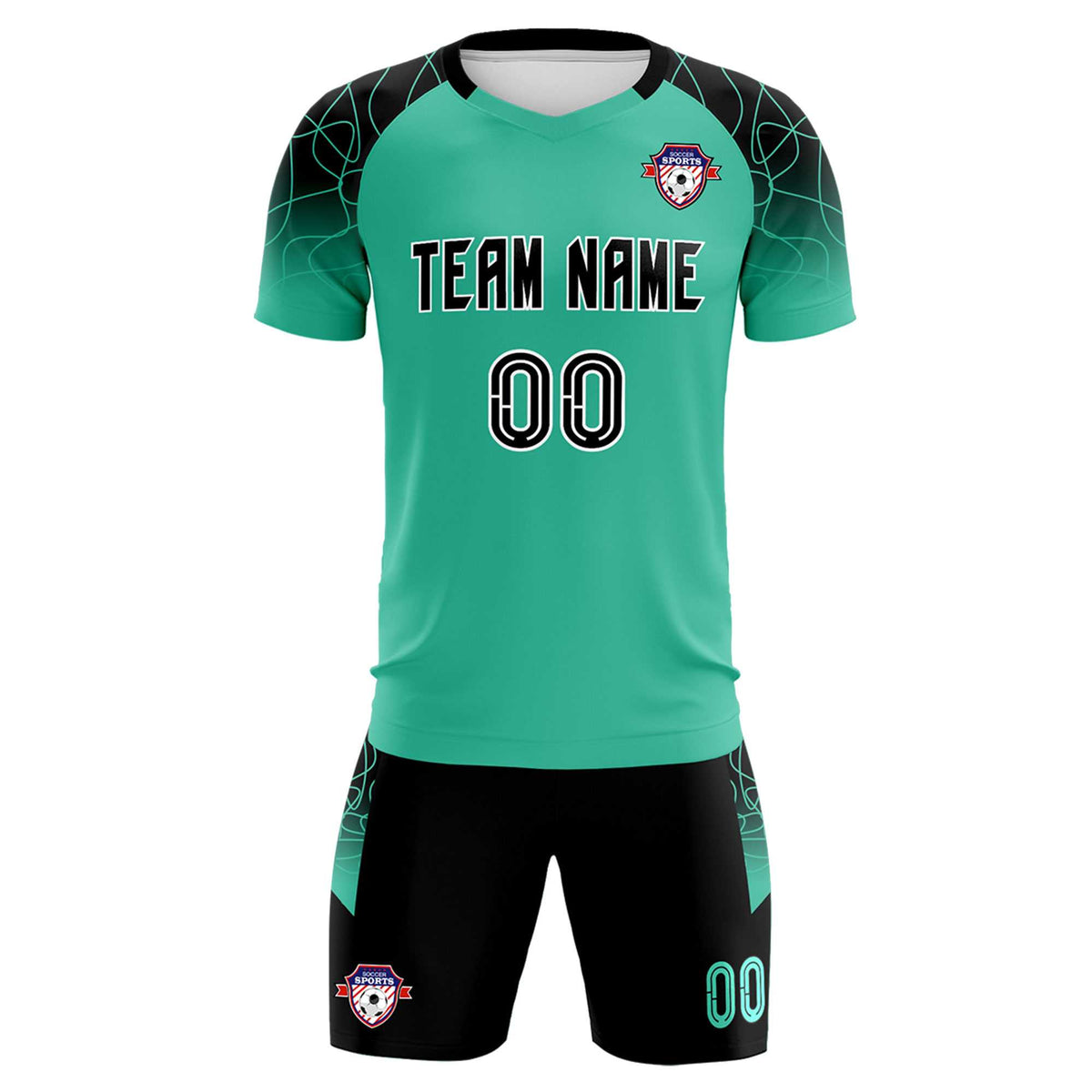 Custom Green Classic Football Training Kit Jersey For Adults/Kids