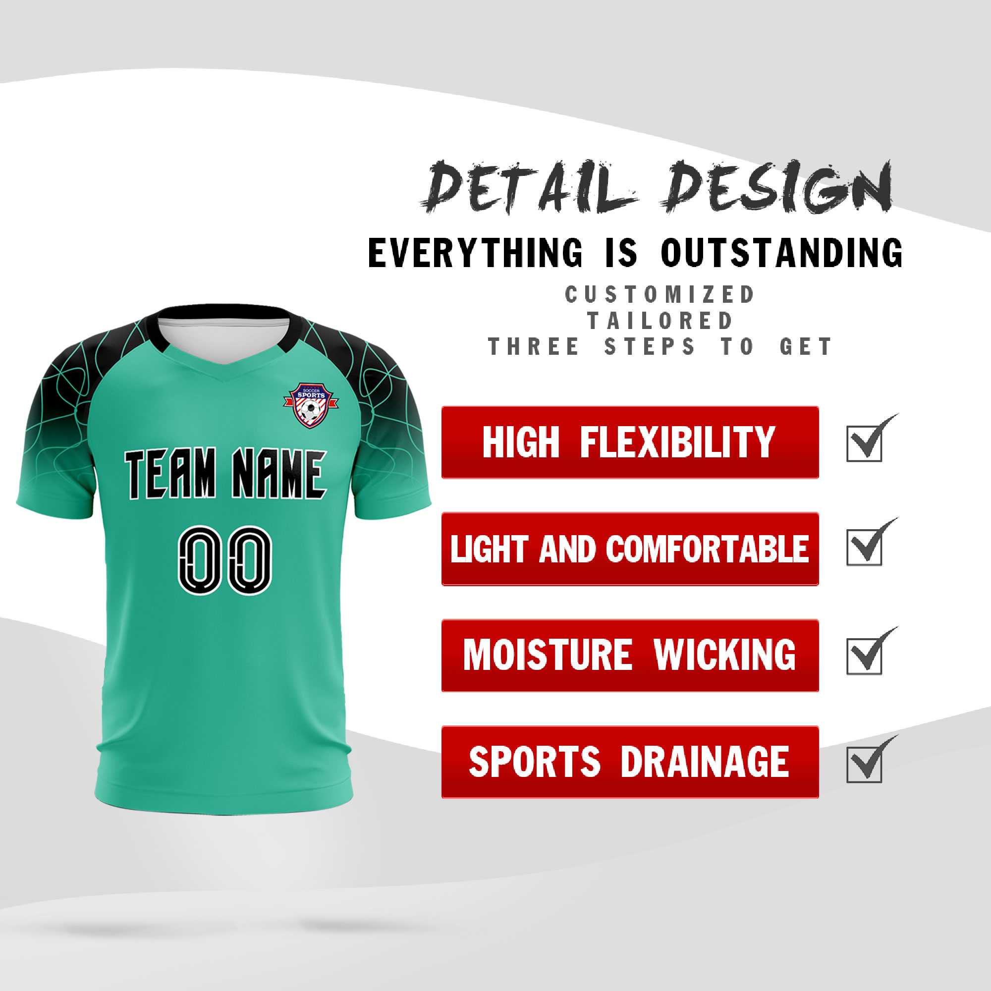 Custom Green Classic Football Training Kit Jersey For Adults/Kids