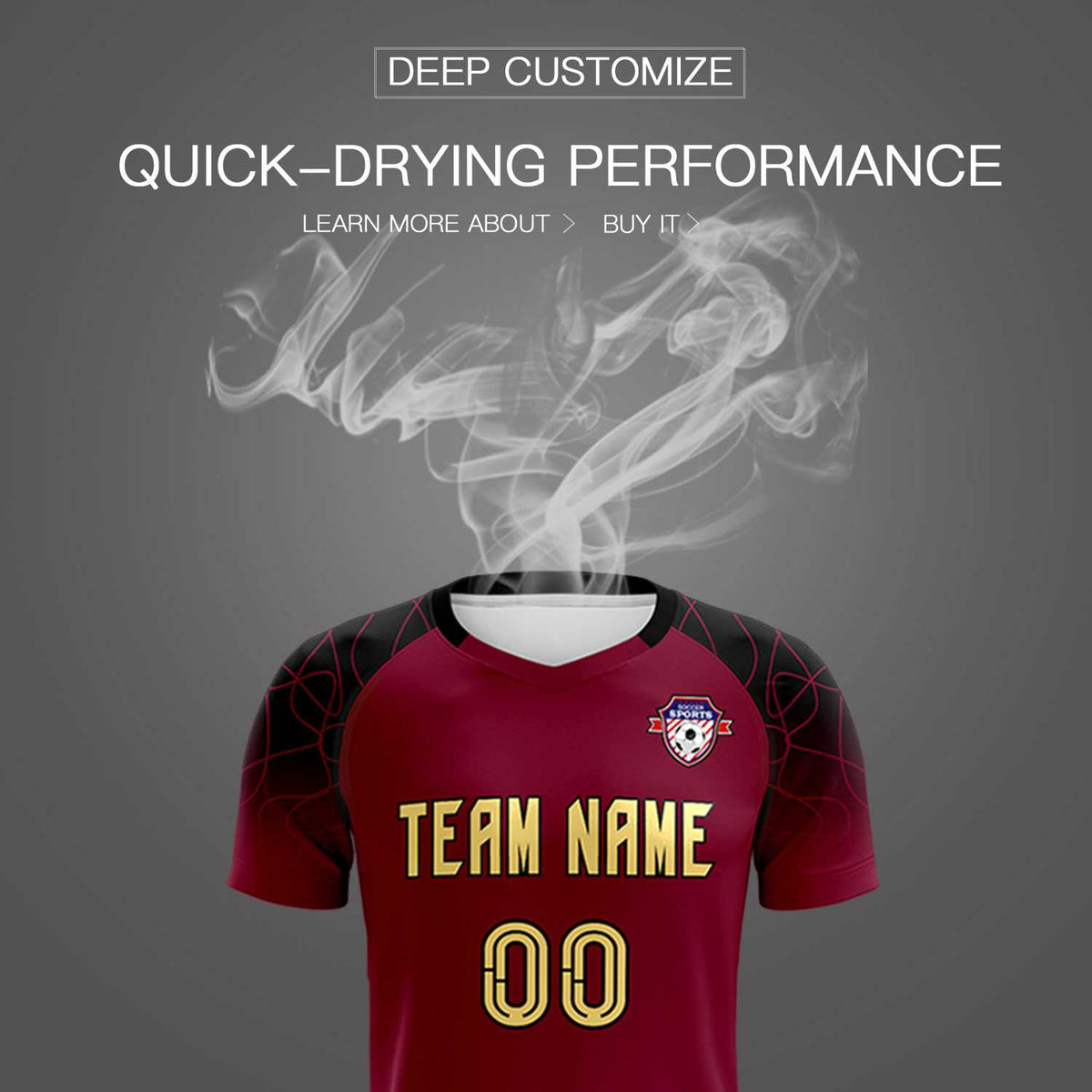 Custom Crimson Classic Football Training Kit Jersey For Adults/Kids