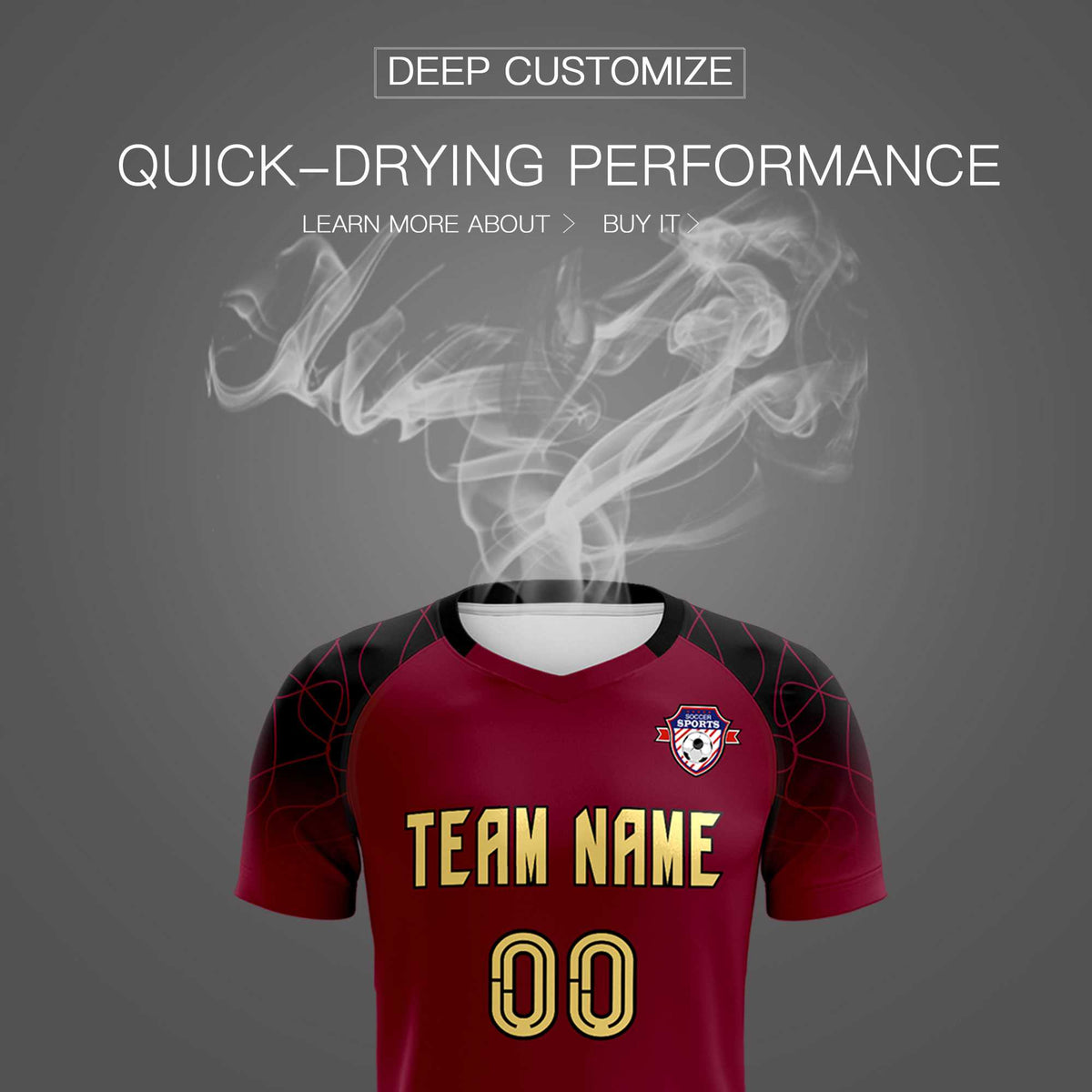 Custom Crimson Classic Football Training Kit Jersey For Adults/Kids