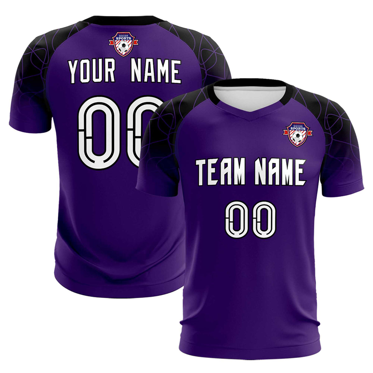 Custom Purple Classic Football Training Kit Jersey For Adults/Kids