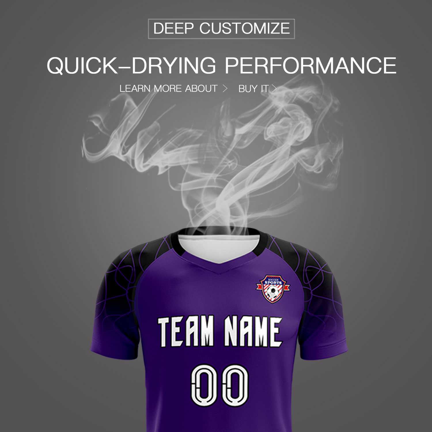 Custom Purple Classic Football Training Kit Jersey For Adults/Kids