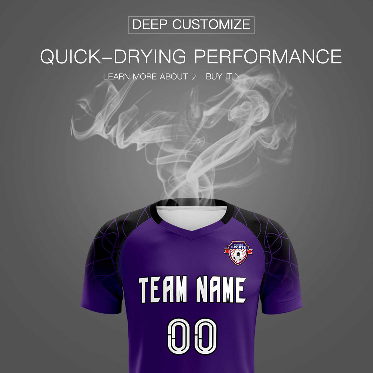 Custom Purple Classic Football Training Kit Jersey For Adults/Kids