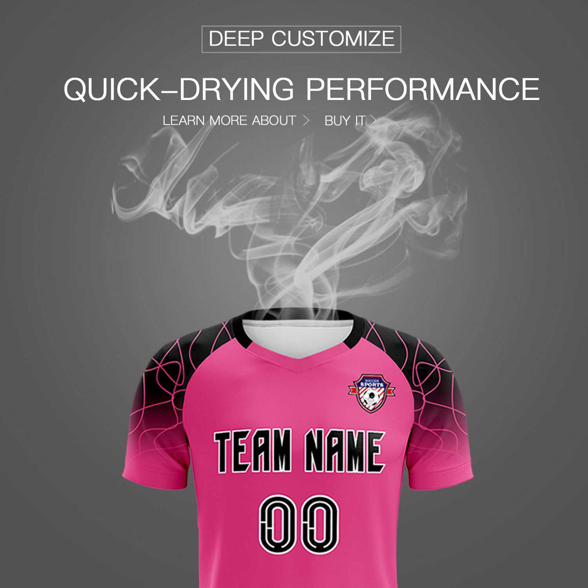 Custom Rose Red Classic Football Training Kit Jersey For Adults/Kids