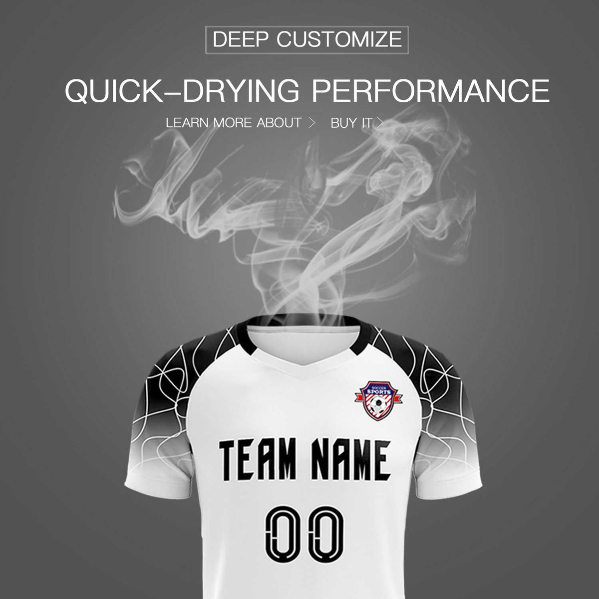 Custom White Classic Football Training Kit Jersey For Adults/Kids