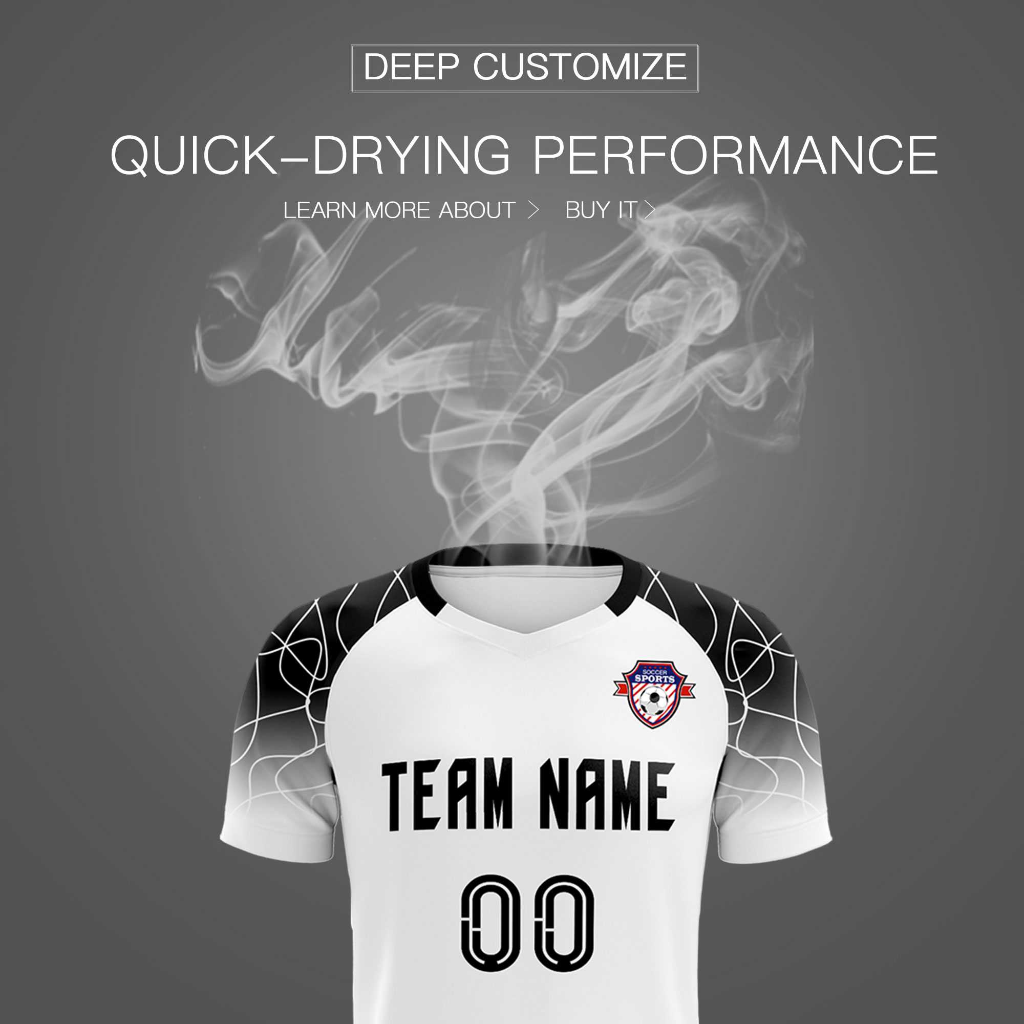 Custom White Classic Football Training Kit Jersey For Adults/Kids