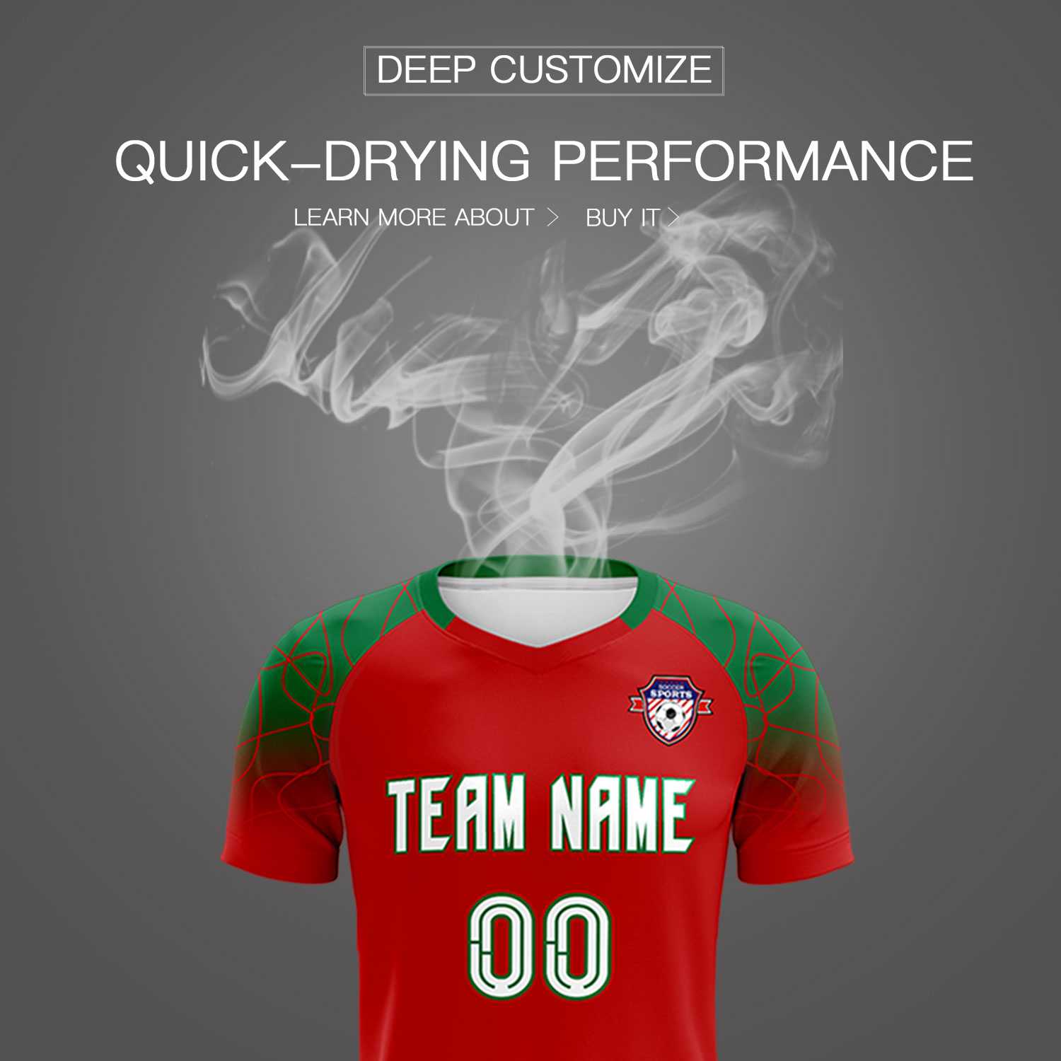 Custom Red Classic Football Training Kit Jersey For Adults/Kids