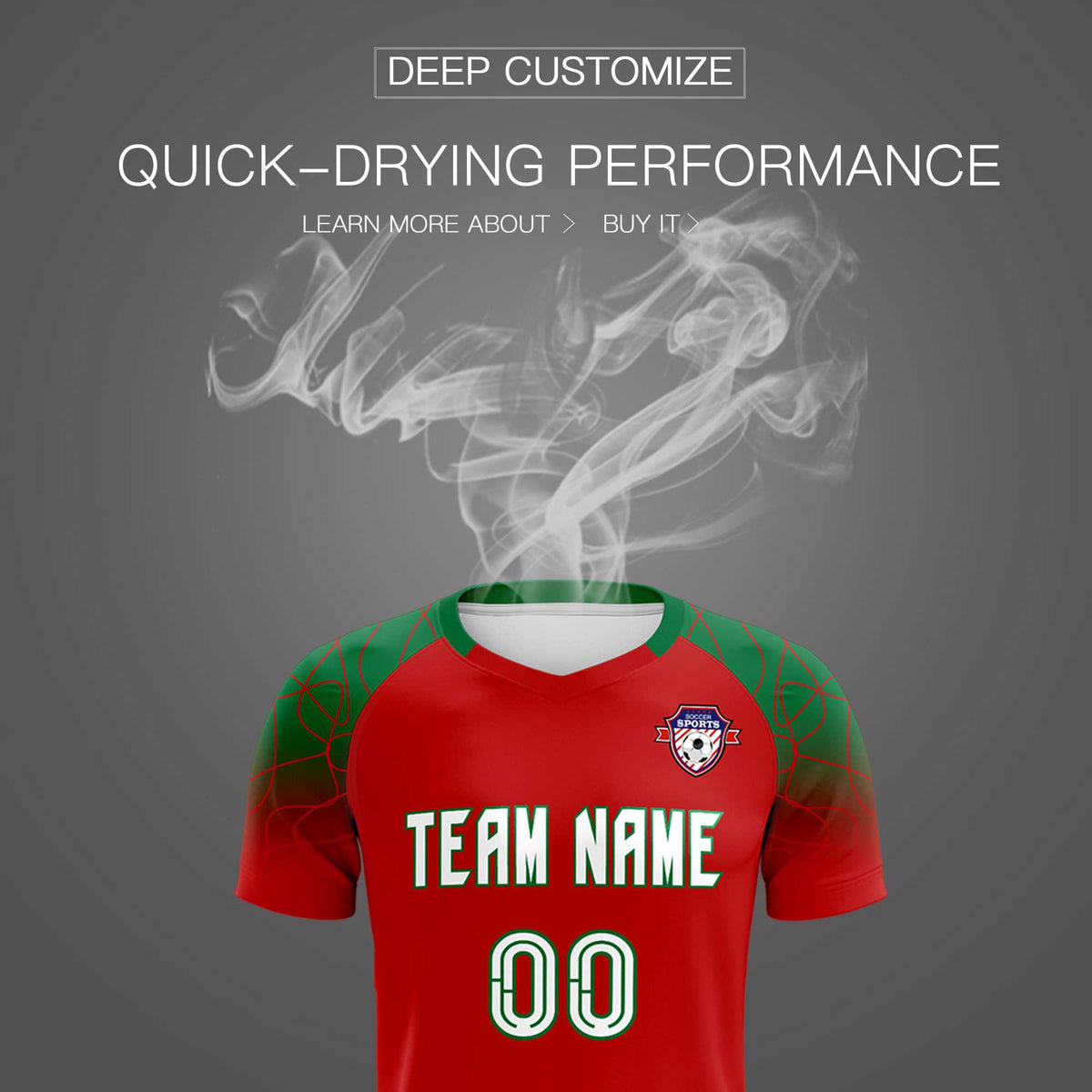 Custom Red Classic Football Training Kit Jersey For Adults/Kids