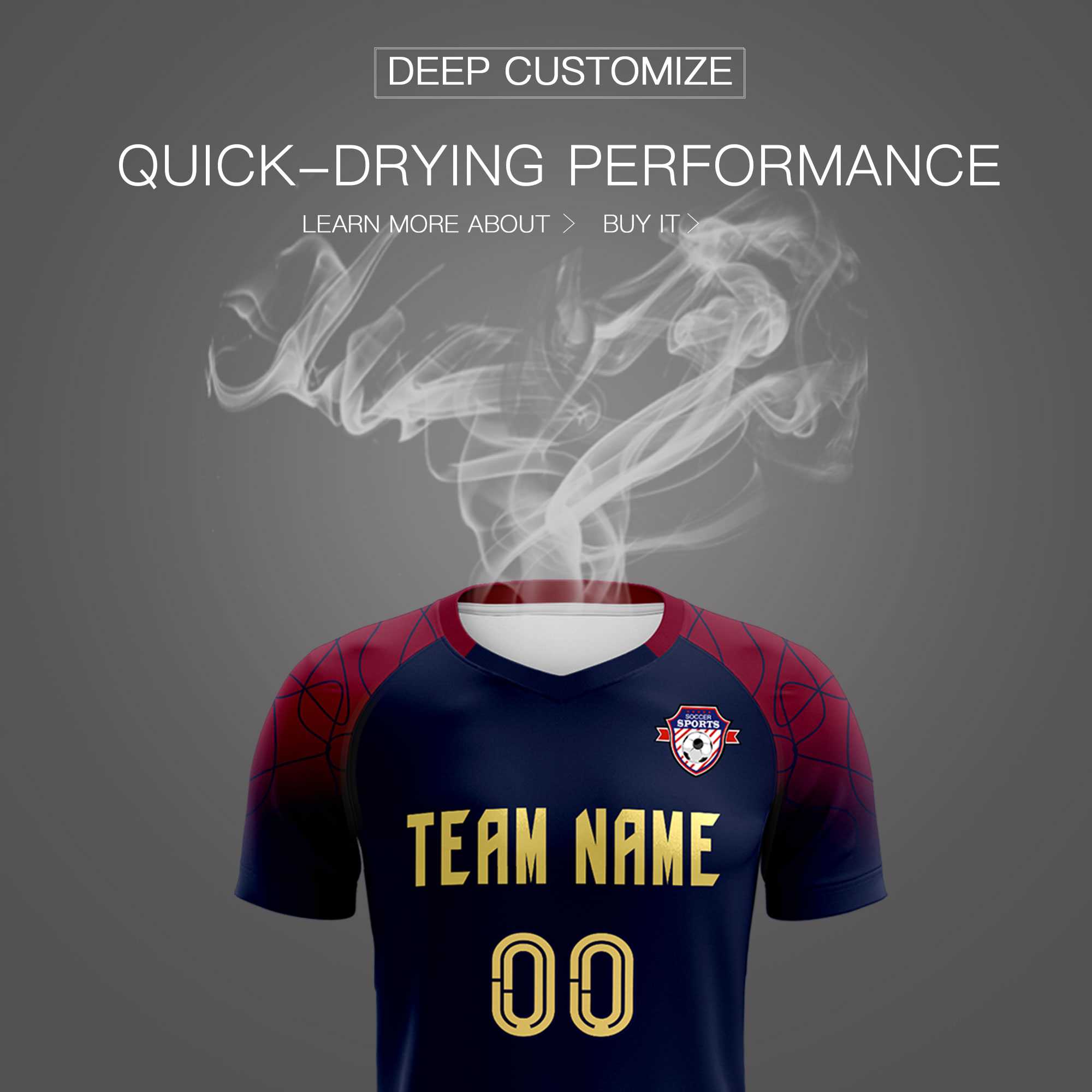 Custom Navy Classic Football Training Kit Jersey For Adults/Kids