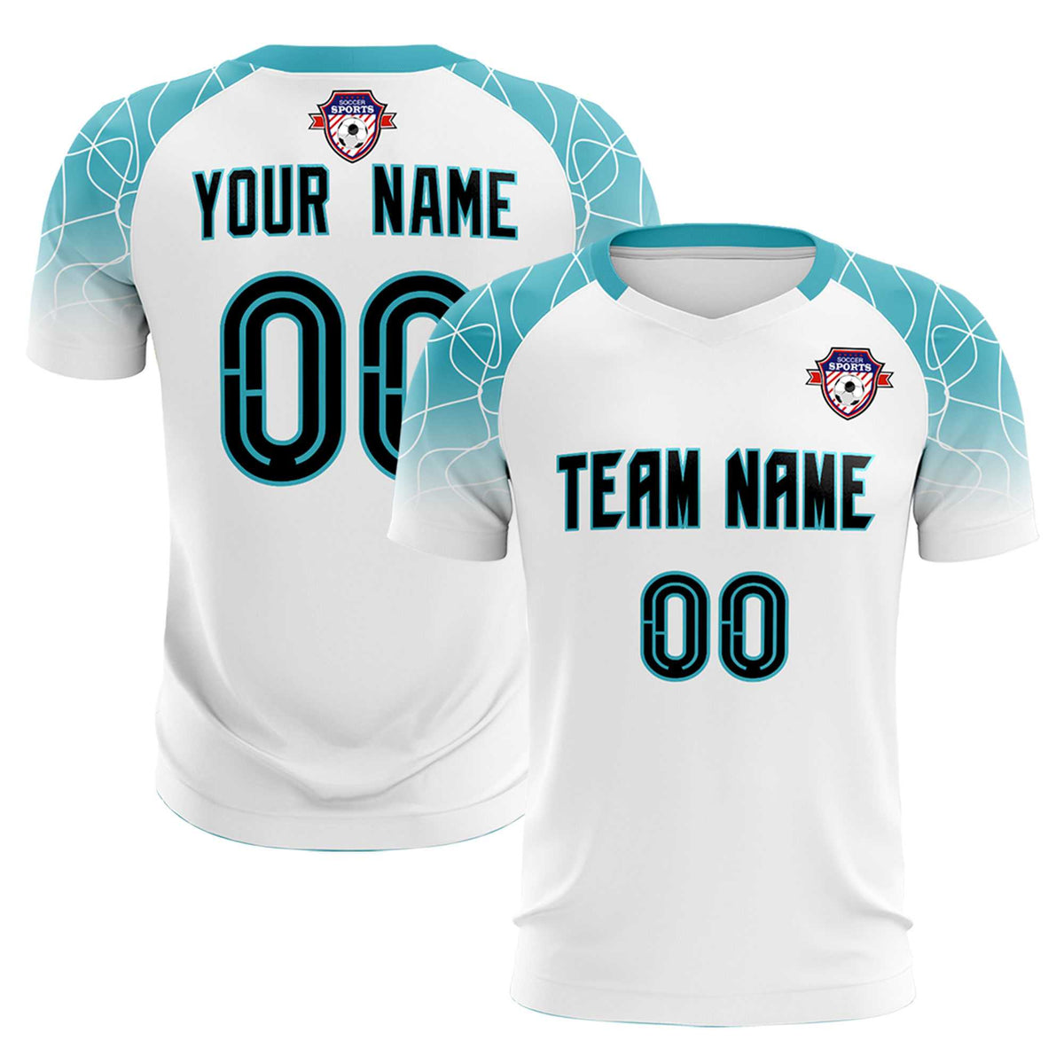 Custom White Classic Football Training Kit Jersey For Adults/Kids