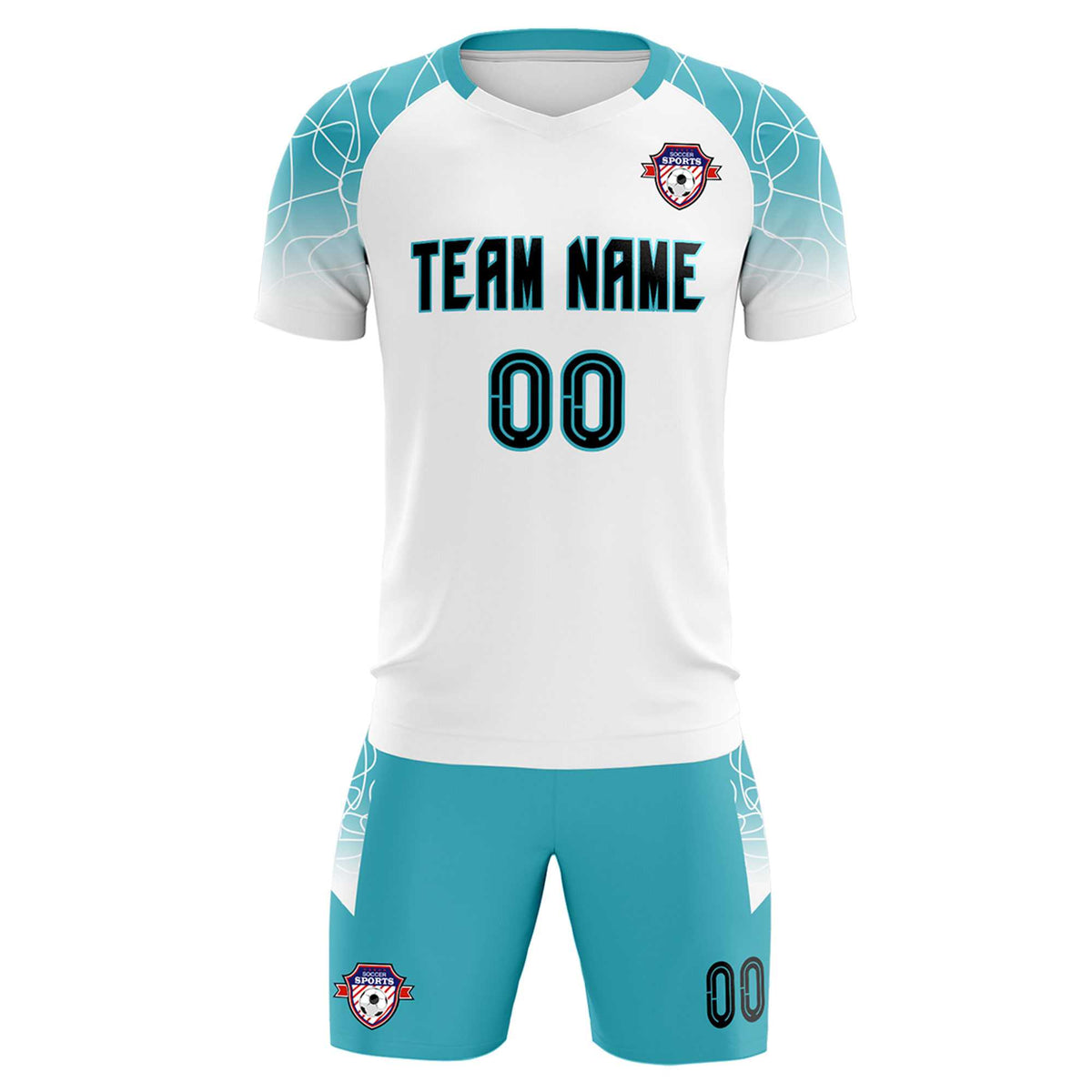 Custom White Classic Football Training Kit Jersey For Adults/Kids