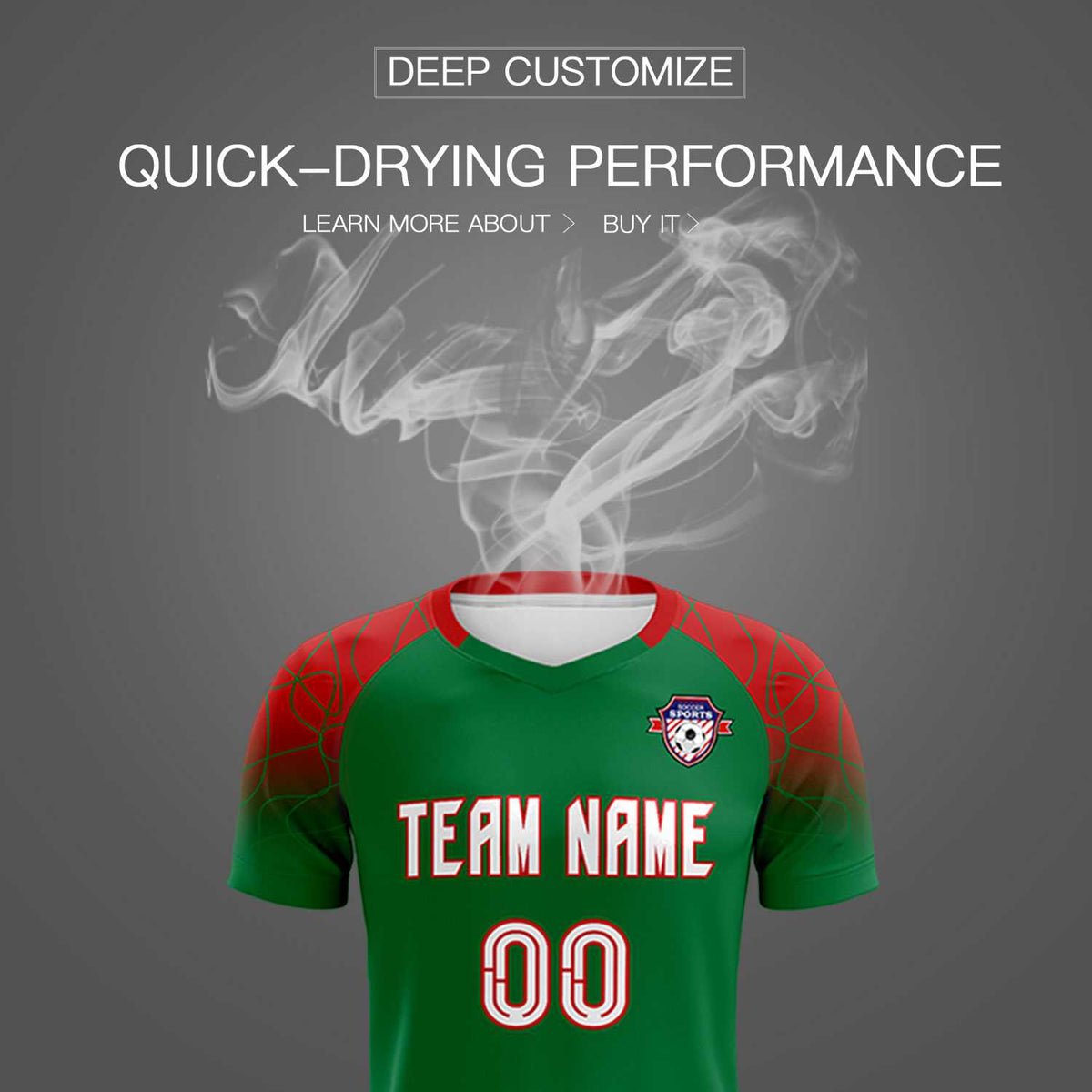 Custom Kelly Green Classic Football Training Kit Jersey For Adults/Kids