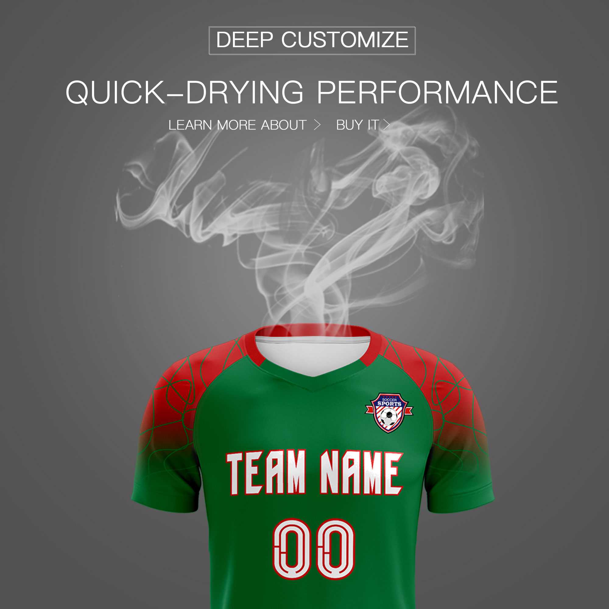 Custom Kelly Green Classic Football Training Kit Jersey For Adults/Kids