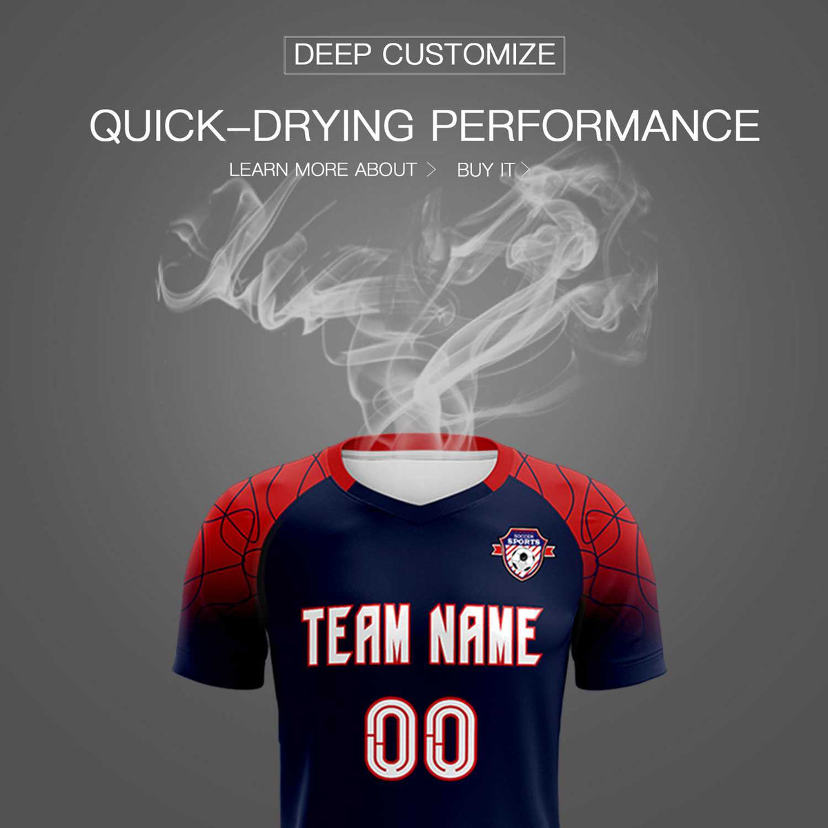 Custom Navy Classic Football Training Kit Jersey For Adults/Kids