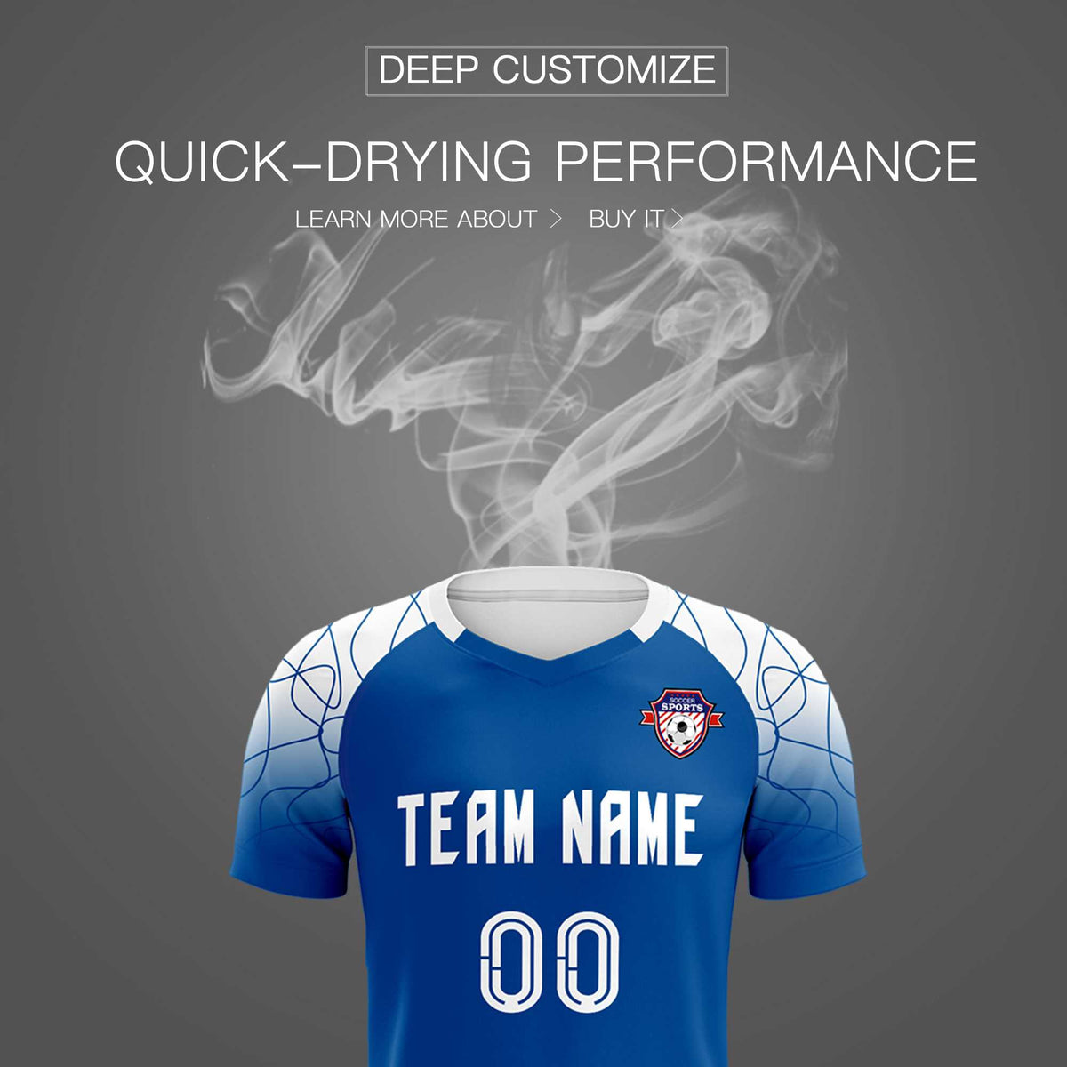 Custom Navy Classic Football Training Kit Jersey For Adults/Kids