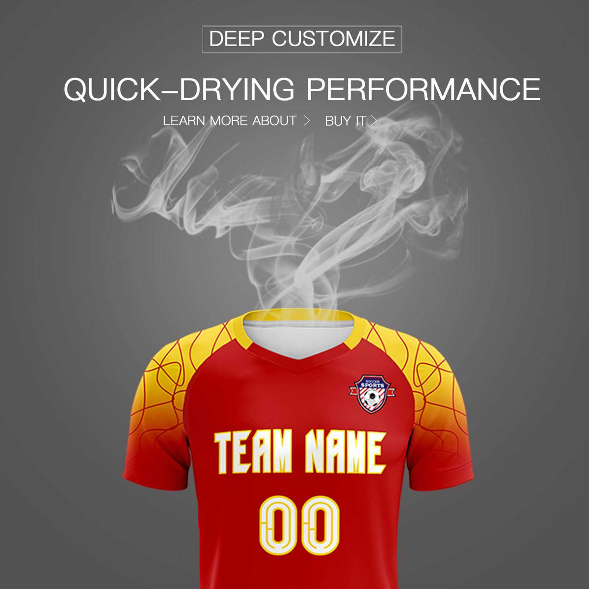 Custom Red Classic Football Training Kit Jersey For Adults/Kids