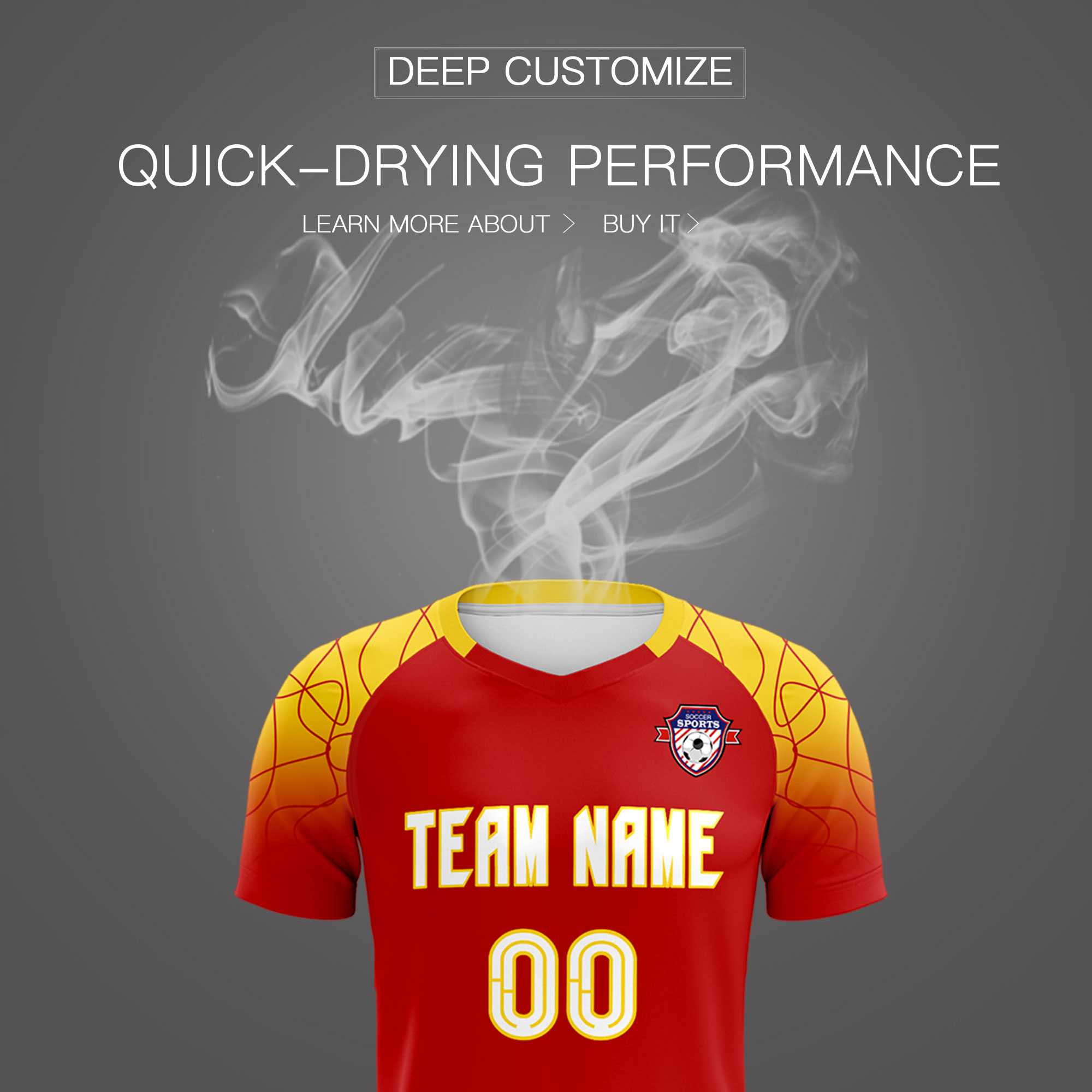 Custom Red Classic Football Training Kit Jersey For Adults/Kids