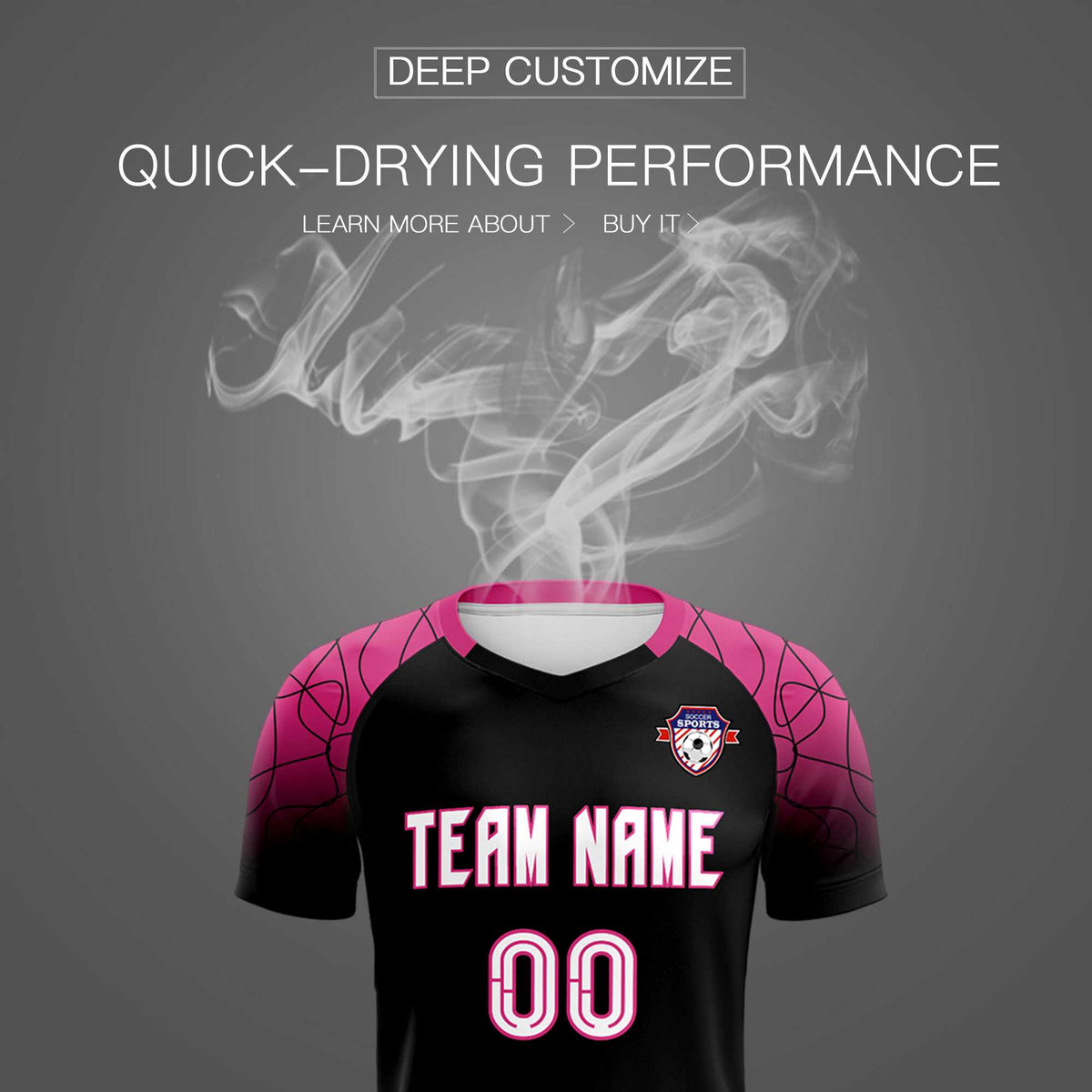 Custom Black Classic Football Training Kit Jersey For Adults/Kids