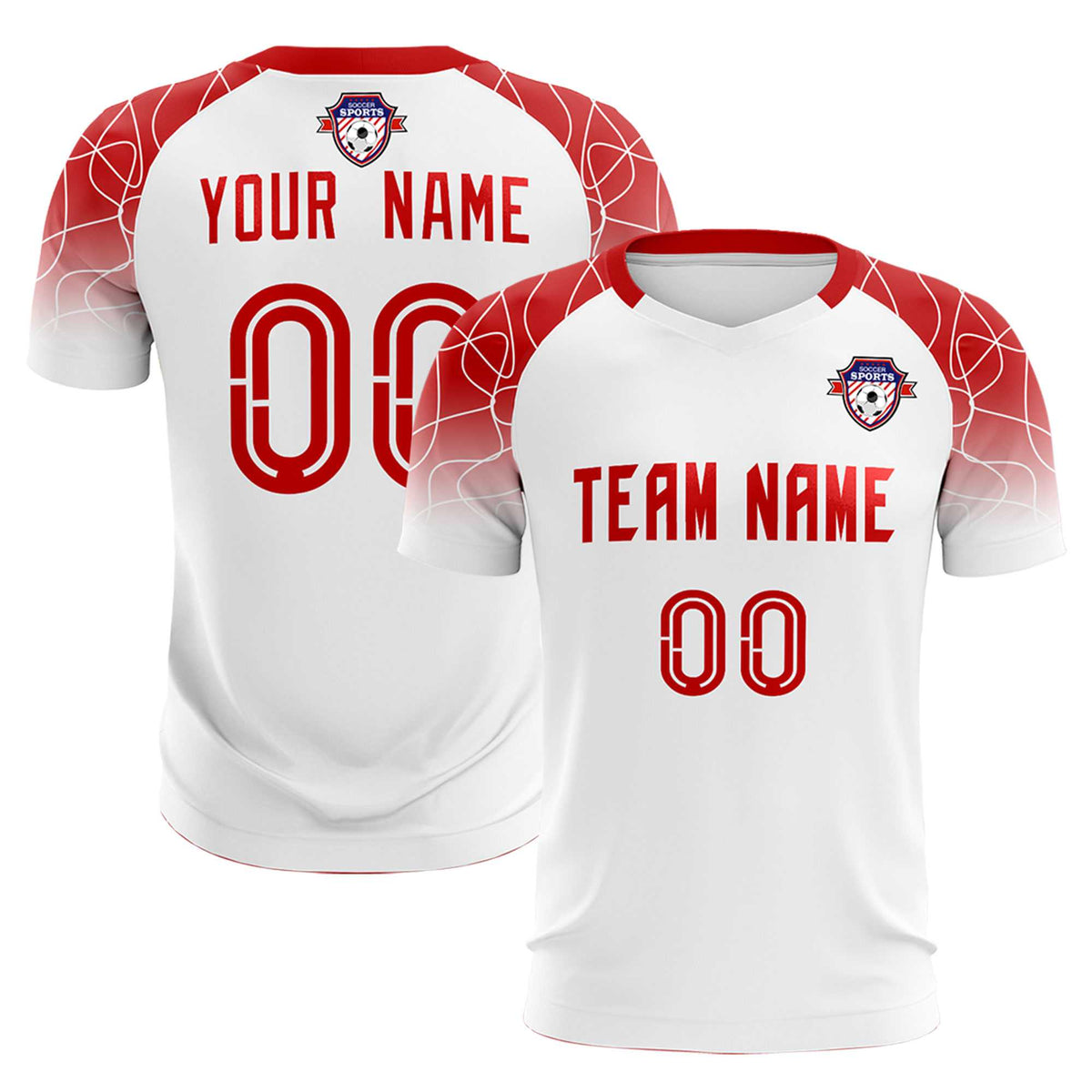 Custom White Classic Football Training Kit Jersey For Adults/Kids