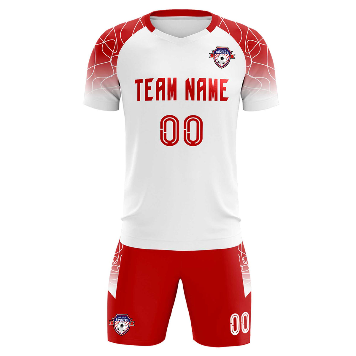 Custom White Classic Football Training Kit Jersey For Adults/Kids