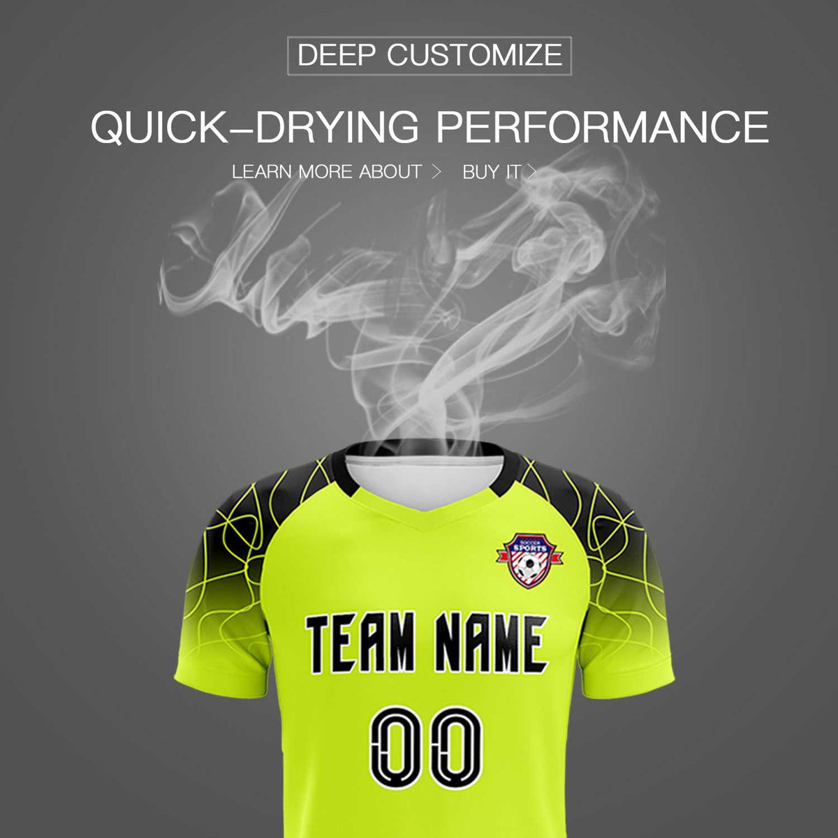 Custom Neon Green Classic Football Training Kit Jersey For Adults/Kids