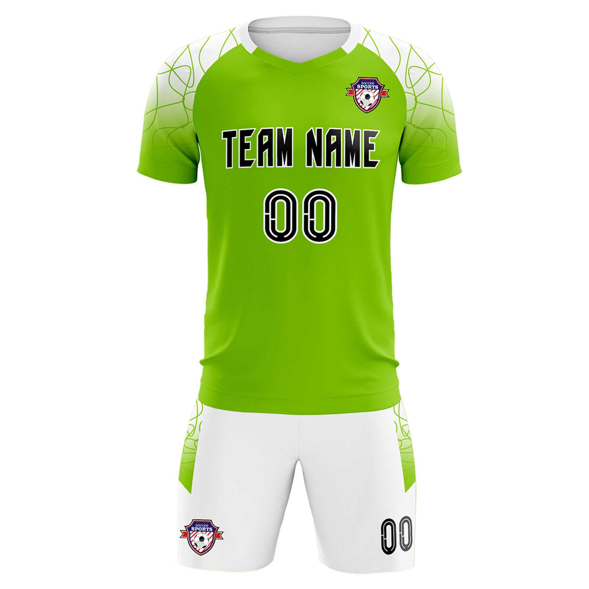 Custom Green Classic Football Training Kit Jersey For Adults/Kids