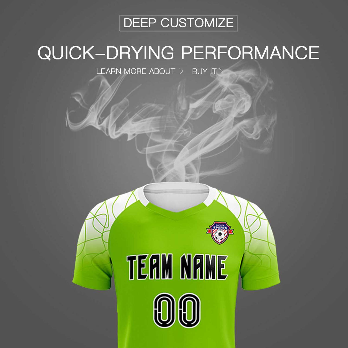 Custom Green Classic Football Training Kit Jersey For Adults/Kids