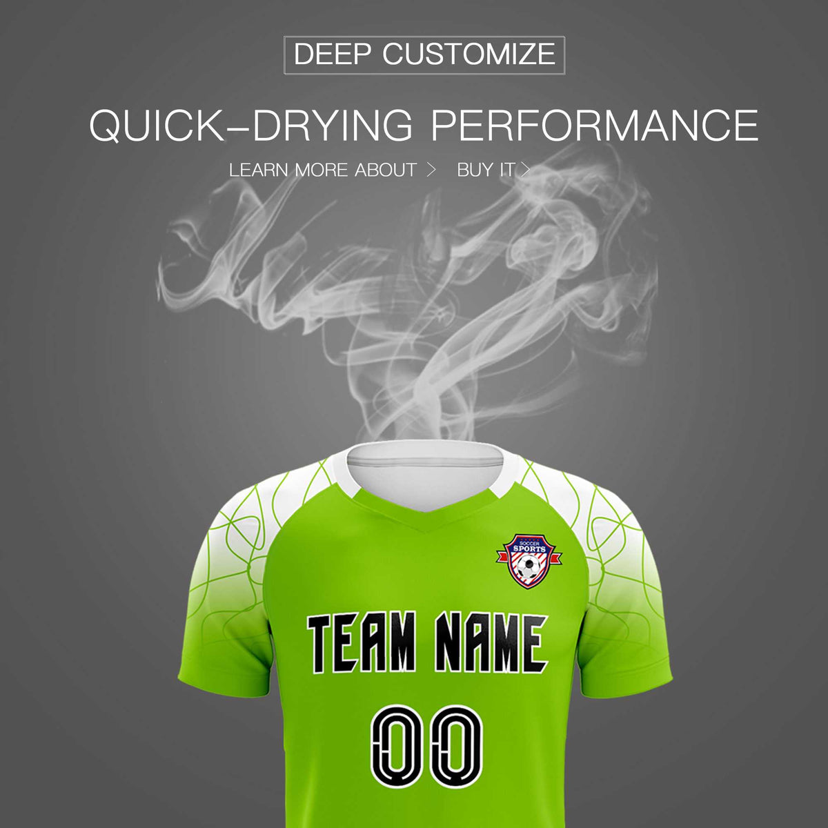 Custom Green Classic Football Training Kit Jersey For Adults/Kids