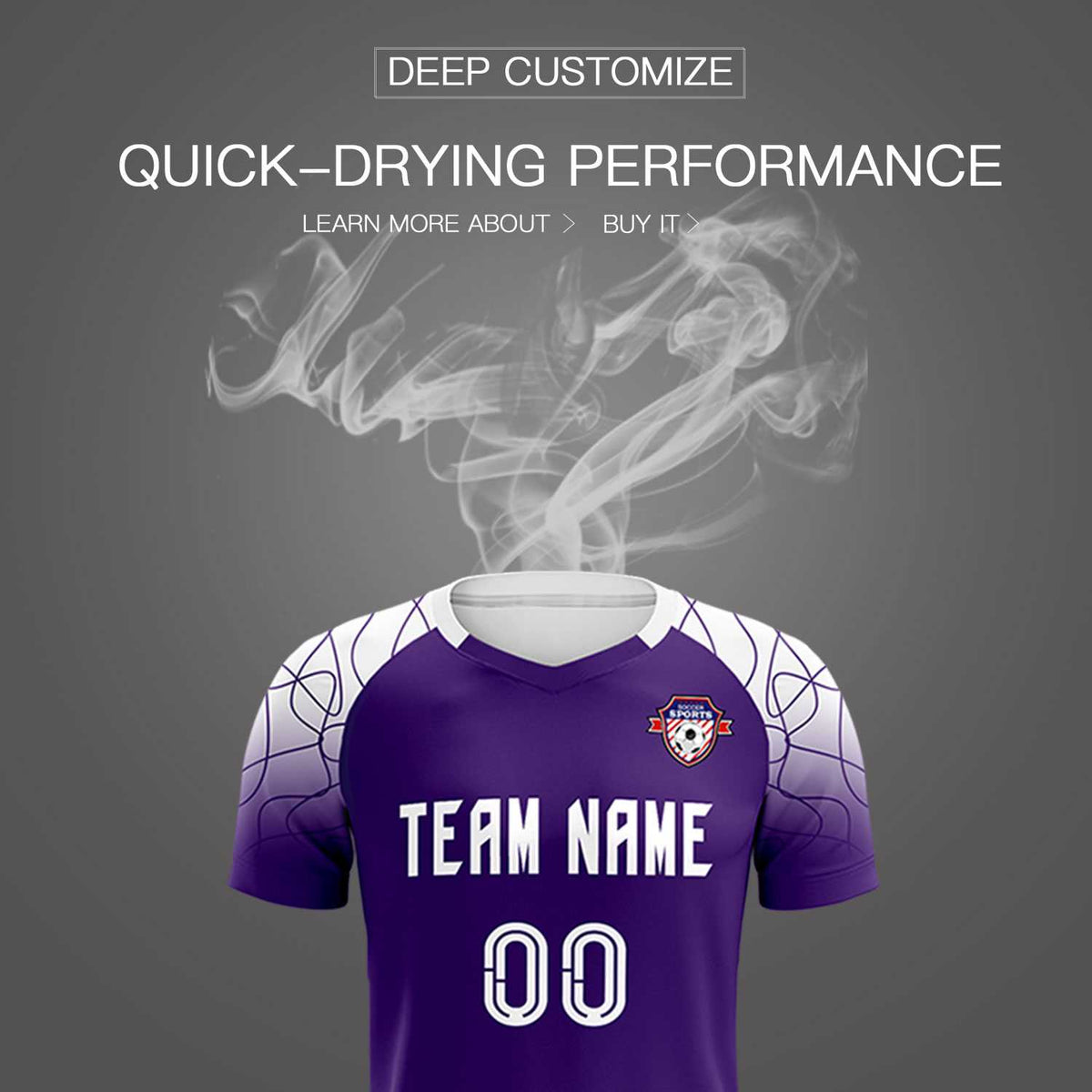Custom Purple Classic Football Training Kit Jersey For Adults/Kids