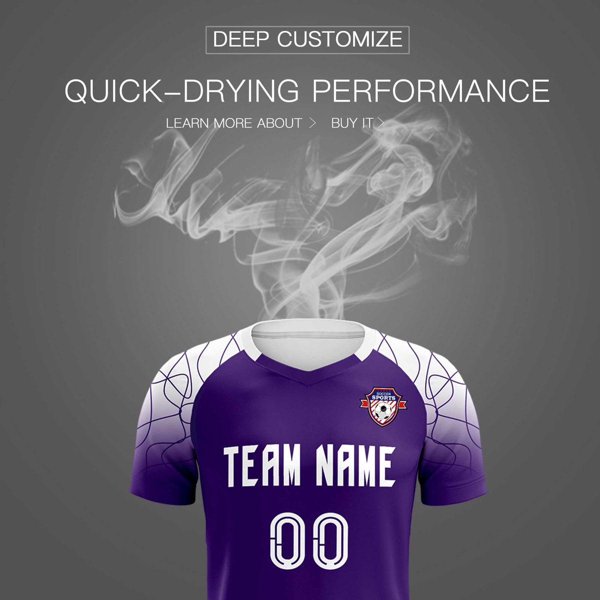 Custom Purple Classic Football Training Kit Jersey For Adults/Kids