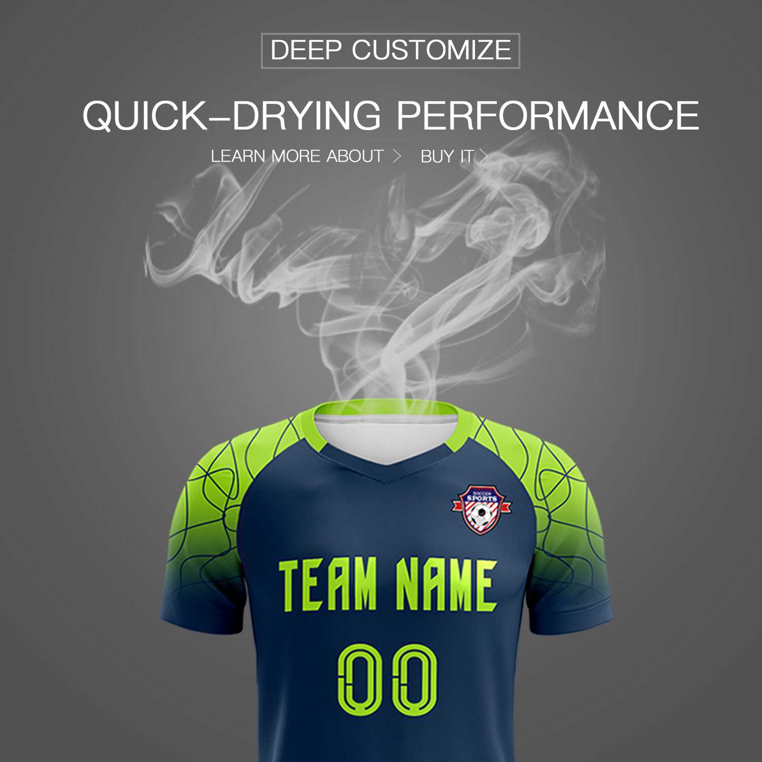 Custom Midnight Blue Classic Football Training Kit Jersey For Adults/Kids