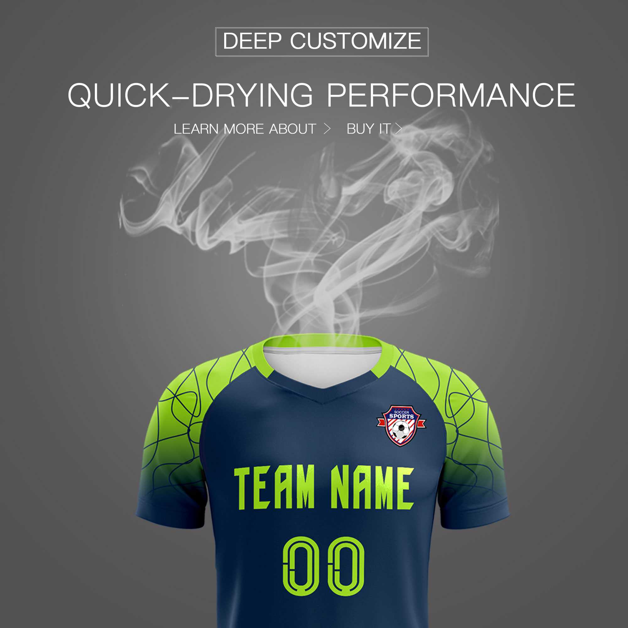 Custom Midnight Blue Classic Football Training Kit Jersey For Adults/Kids
