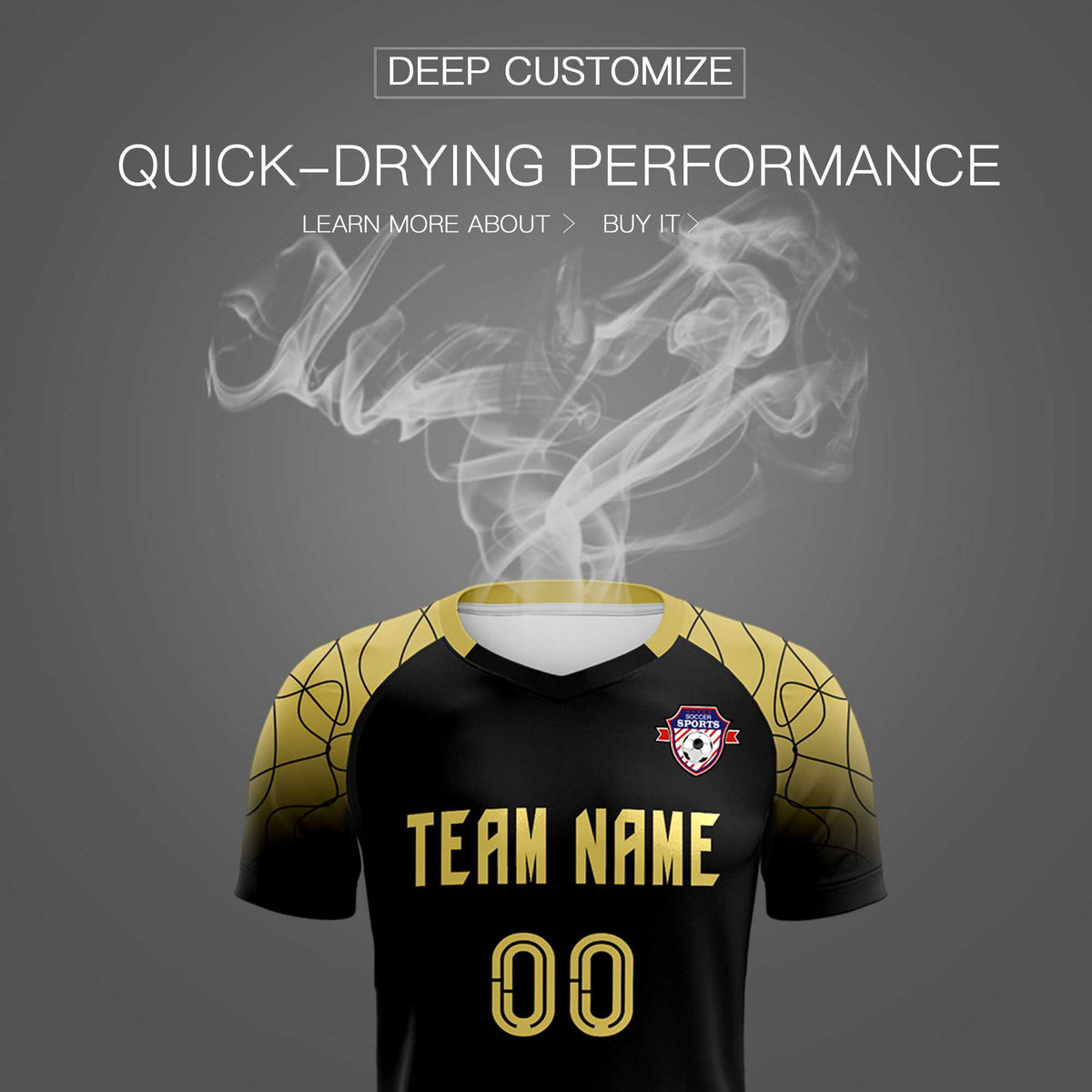 Custom Black Classic Football Training Kit Jersey For Adults/Kids